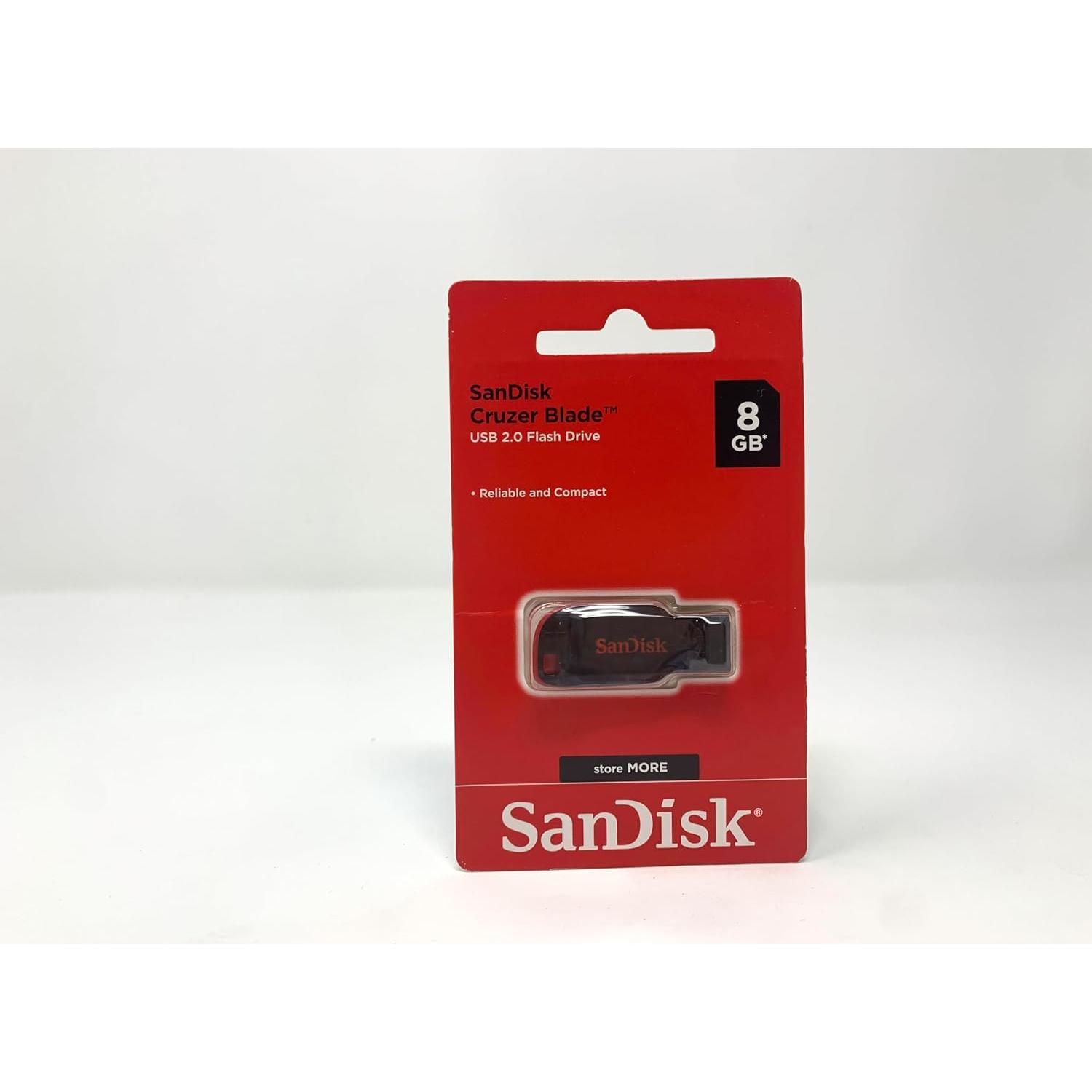 SanDisk Cruzer Blade 8GB USB 2.0 Memoria Flash Negra