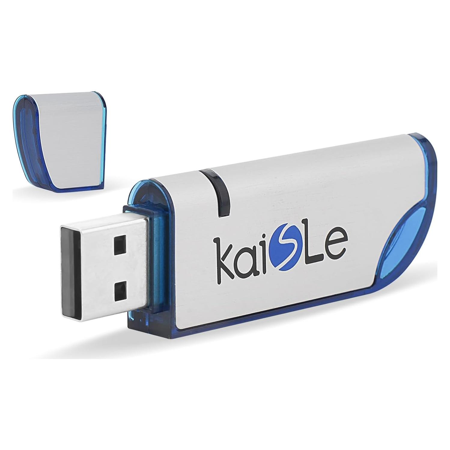 Unidad Flash USB 64GB KAISLE Portátil exFAT Azul