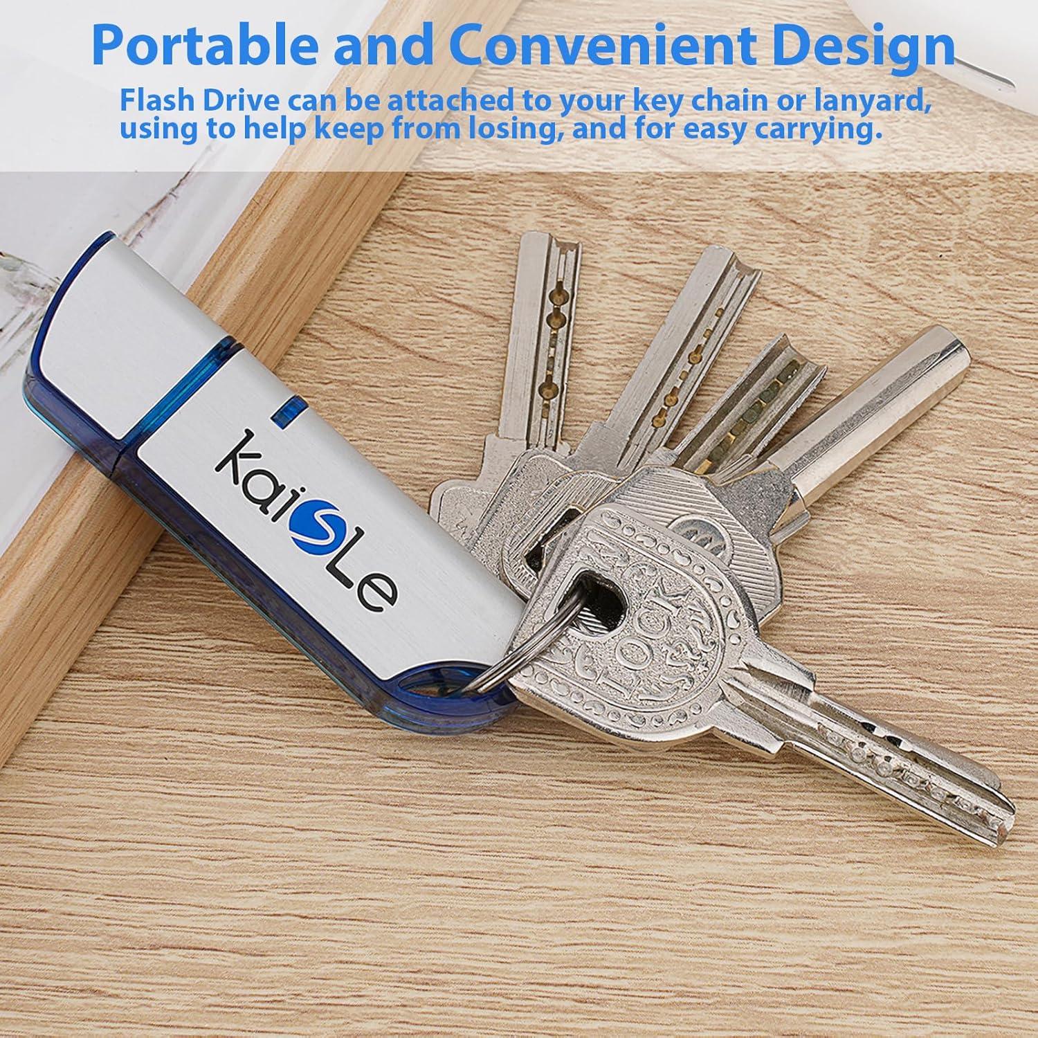 Unidad Flash USB 64GB KAISLE Portátil exFAT Azul