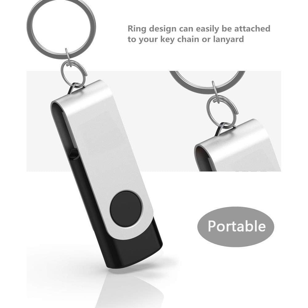 Paquete de 10 Unidades Flash USB 8GB Aiibe Negro