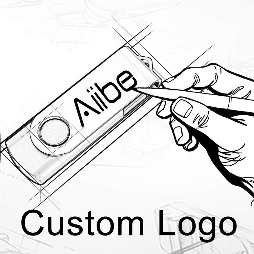 Paquete de 10 Unidades Flash USB 8GB Aiibe Negro