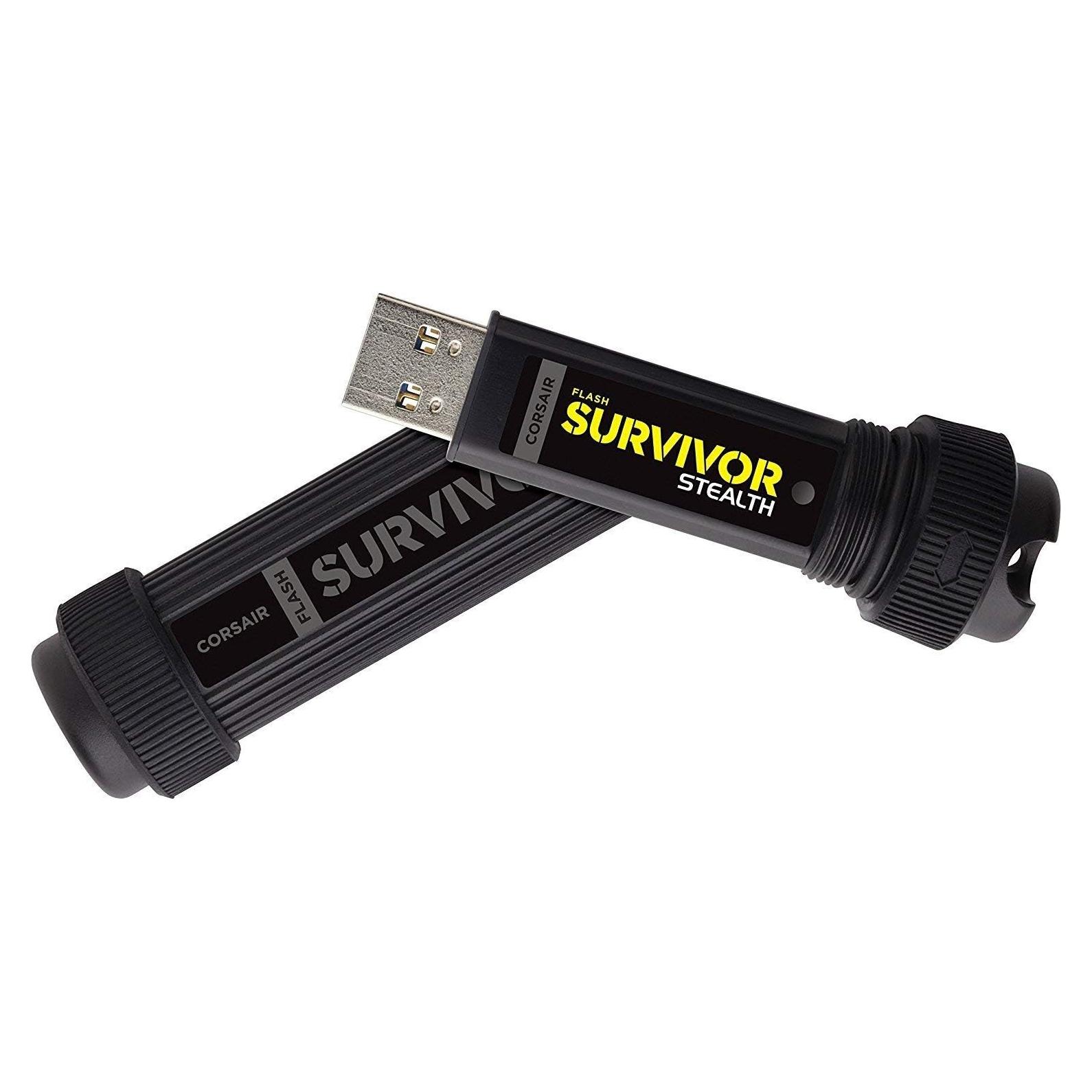 Unidad Flash Corsair Flash Survivor Stealth 128GB USB 3.0 Negra