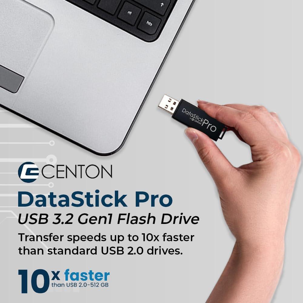 Centon DataStick Pro USB 3.2 Gen1 32 GB - Paquete de 10 Unidades