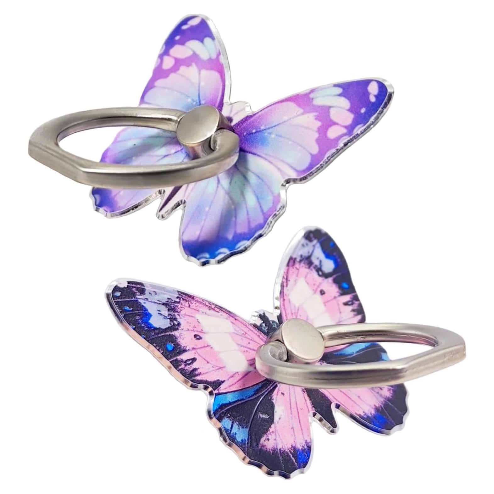 Soporte para Anillo de Teléfono Celular Cobee Mariposa 360°