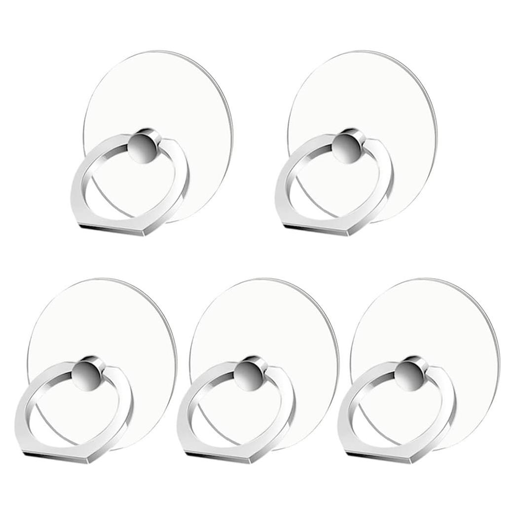 Soporte de Anillo para Teléfono Móvil Marrain 5 Paquetes Plata