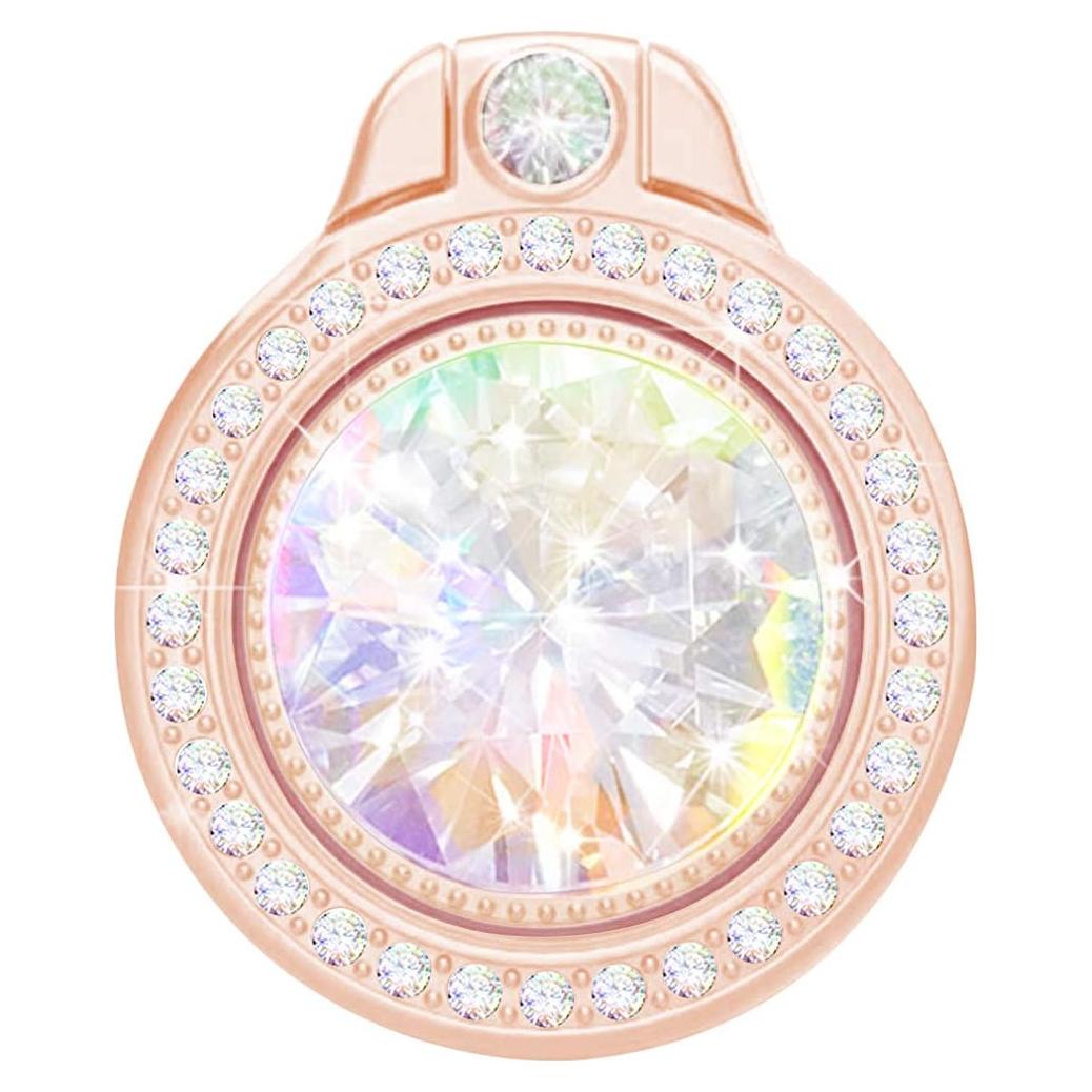 Soporte de Anillo Brillante Oro Rosa para Teléfono y Tableta