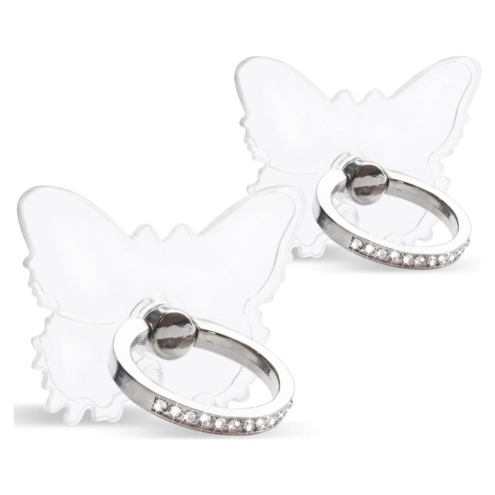 Soporte para Anillo de Teléfono Wansurs Mariposa Ajustable 360°