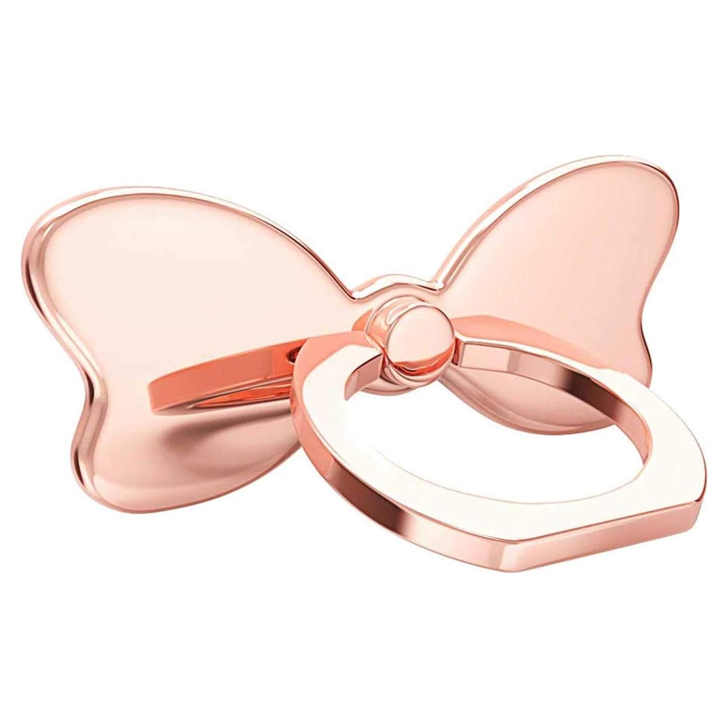 Soporte de Anillo PZOZ para Teléfono Móvil Metalizado 360° Oro Rosa