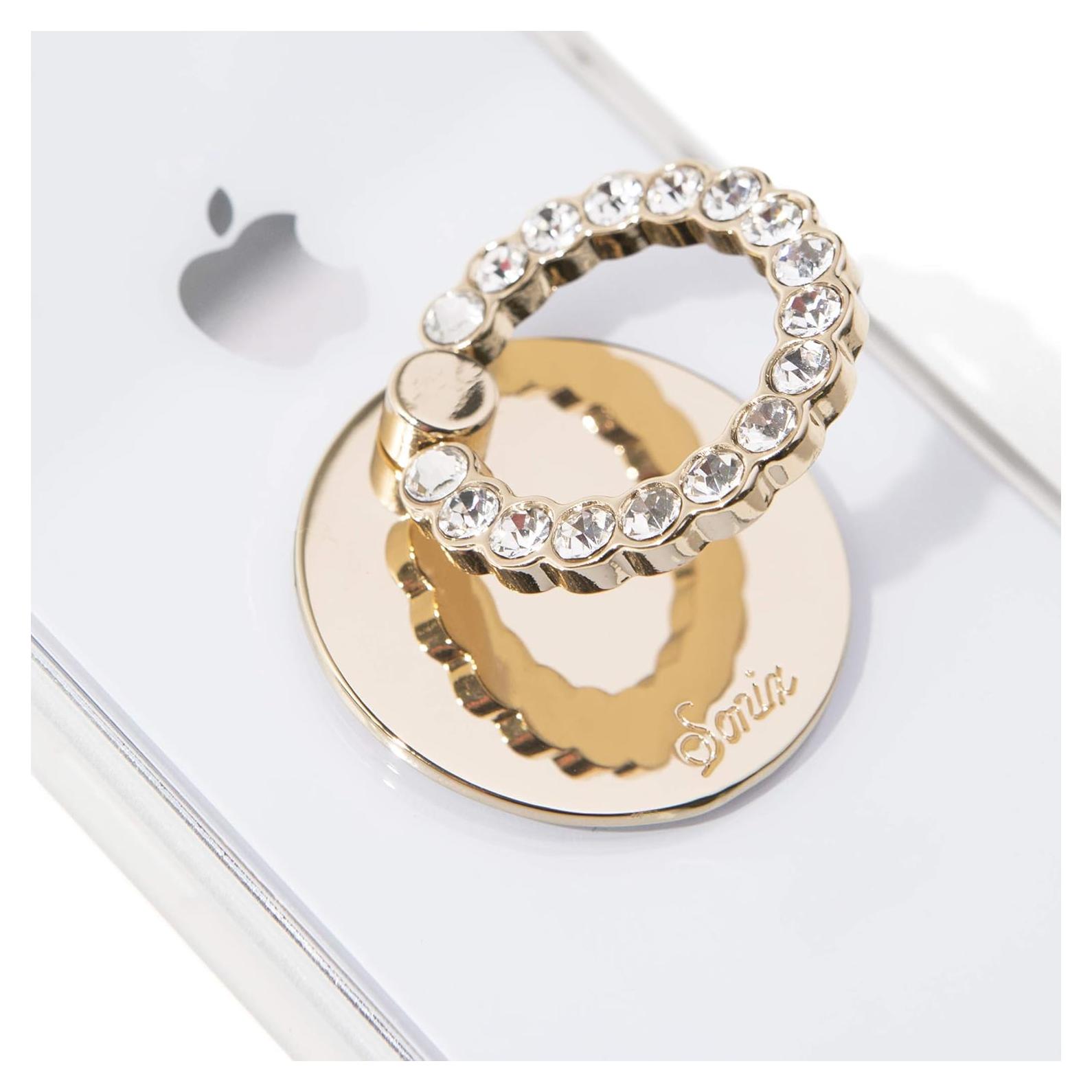 Anillo Soporte para Teléfono Sonix Oro con Cristales