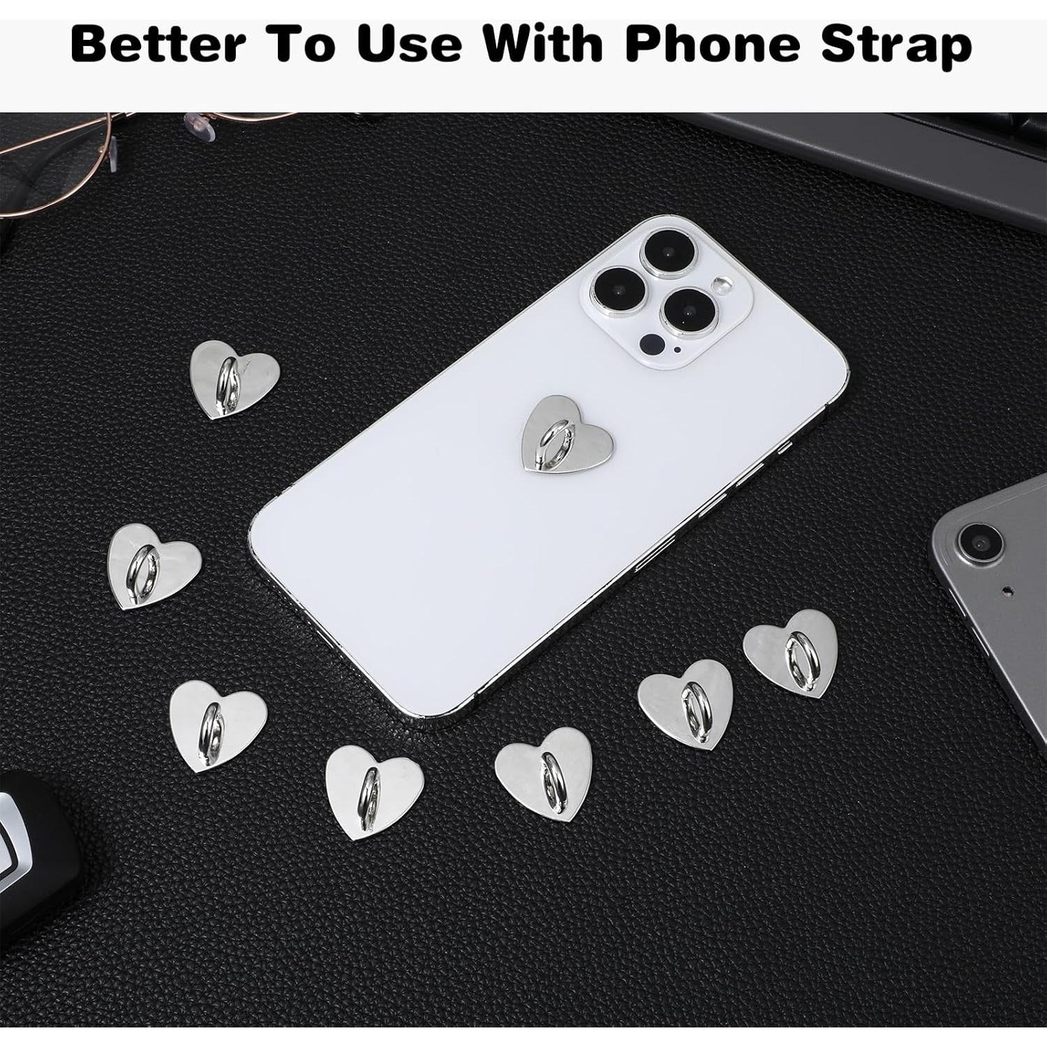 Soporte de Anillo para Teléfono Xinjoduz 8 Pcs Plata