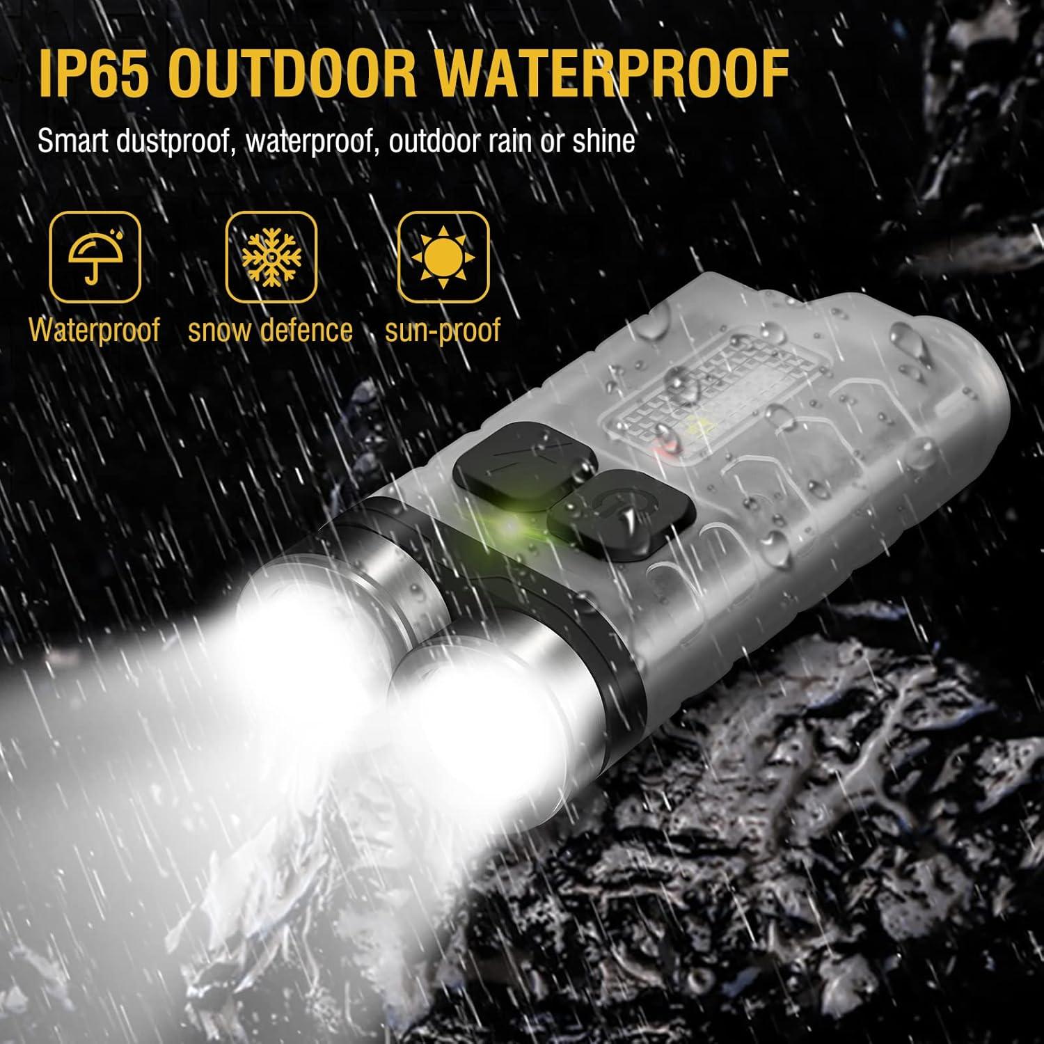 Linterna EDC BORUIT V3 Recargable USB-C 900LM IP65 12 Modos