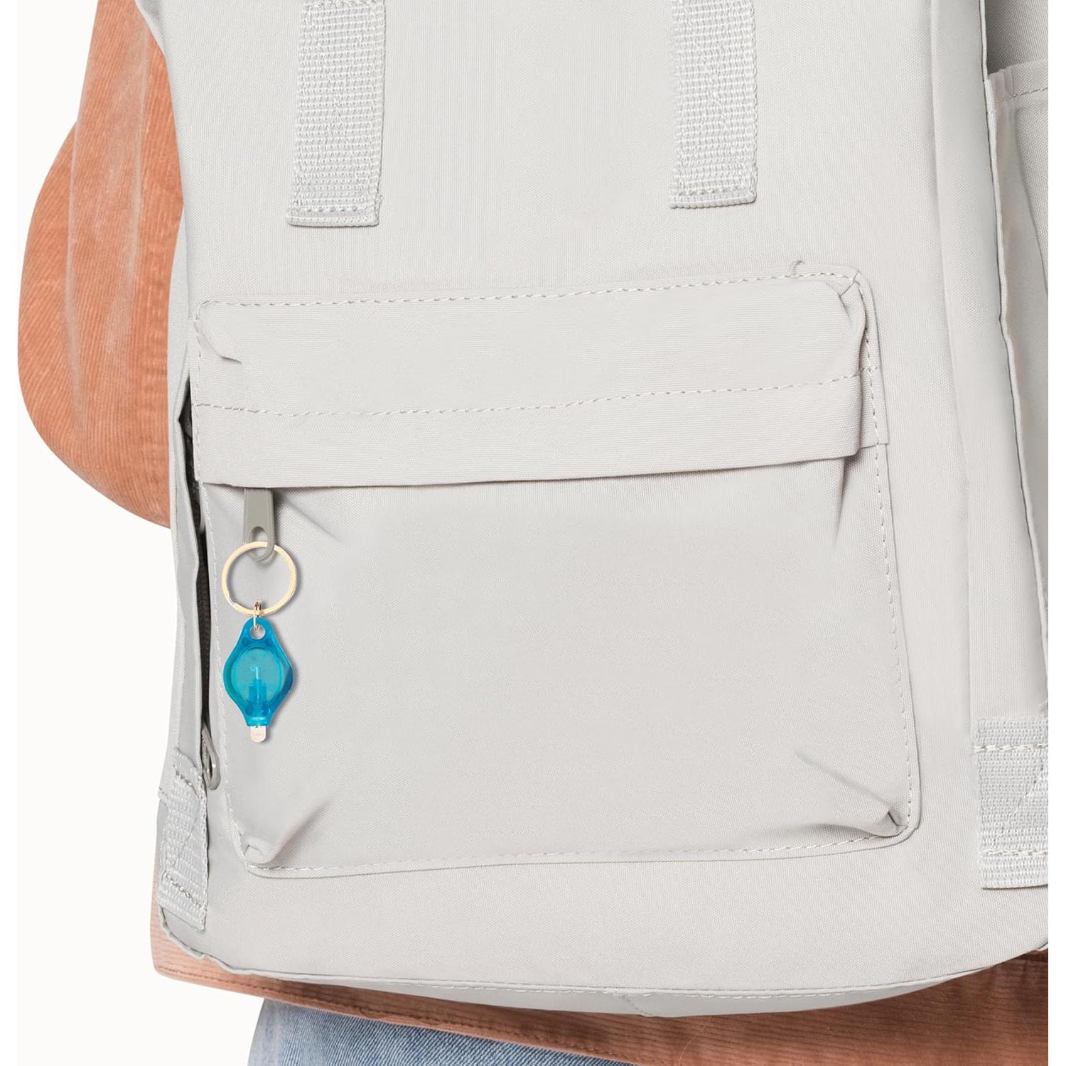 9 Linternas LED de Llavero Marsrut, Colores Brillantes, 4.06 cm