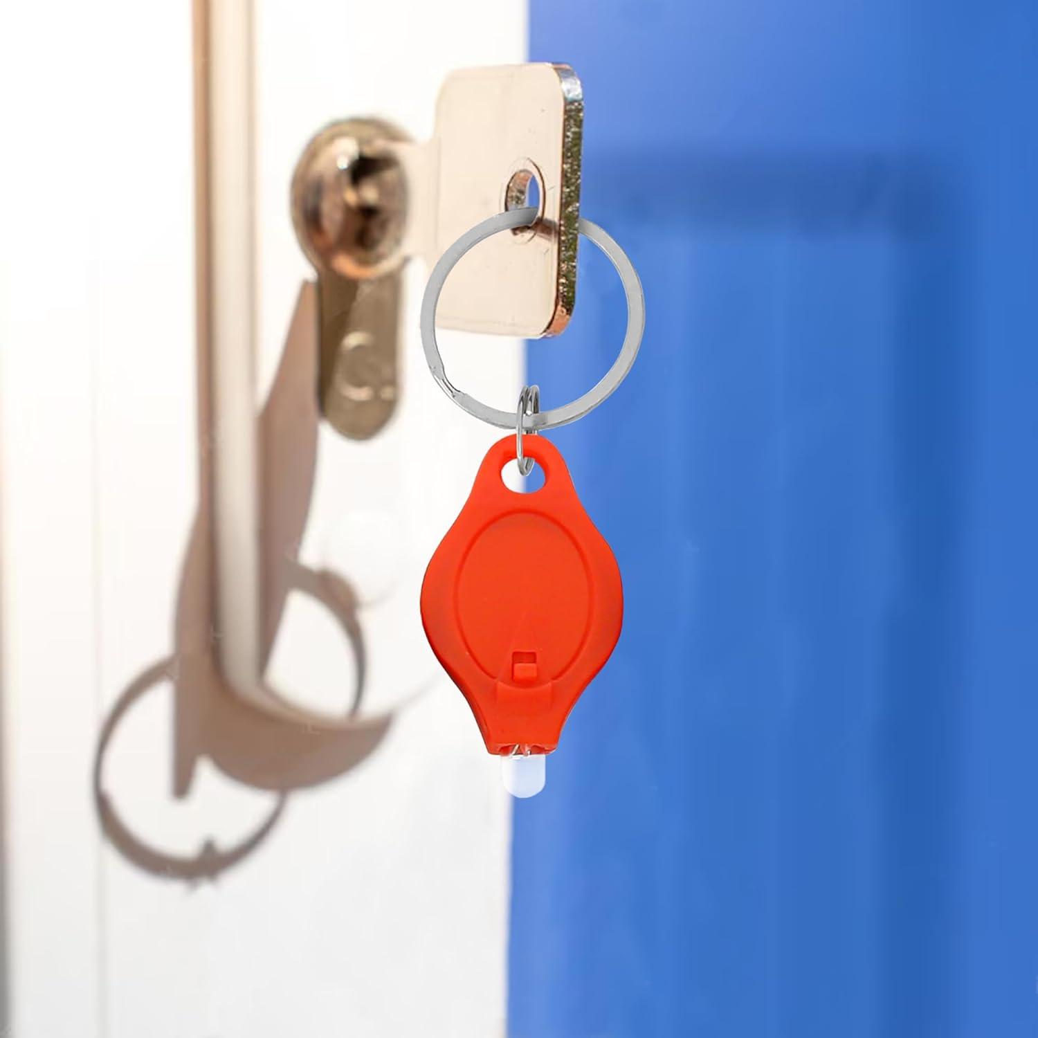 9 Linternas LED de Llavero Marsrut, Colores Brillantes, 4.06 cm