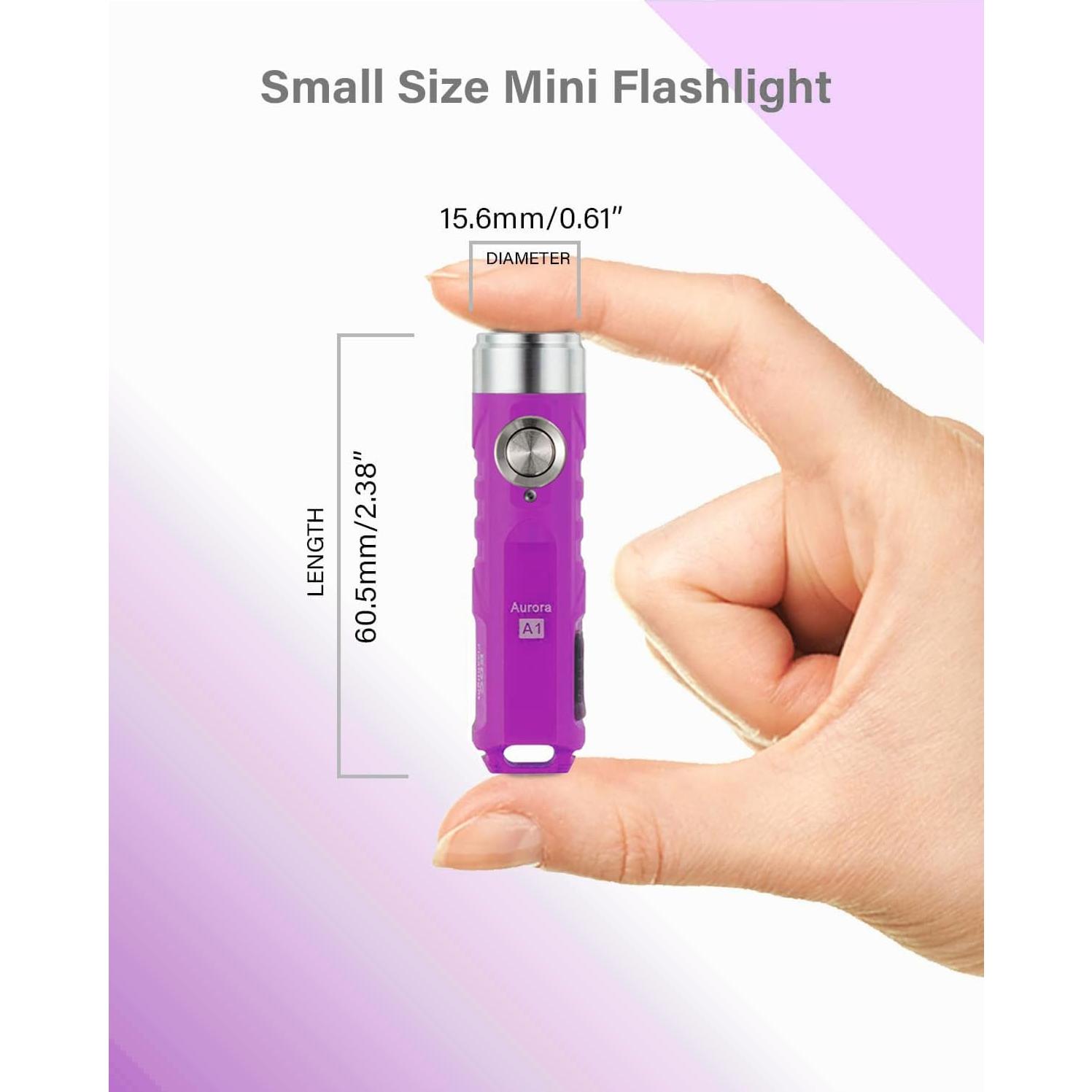 Linterna RovyVon A1 Mini EDC Recargable USB C 650 Lúmenes