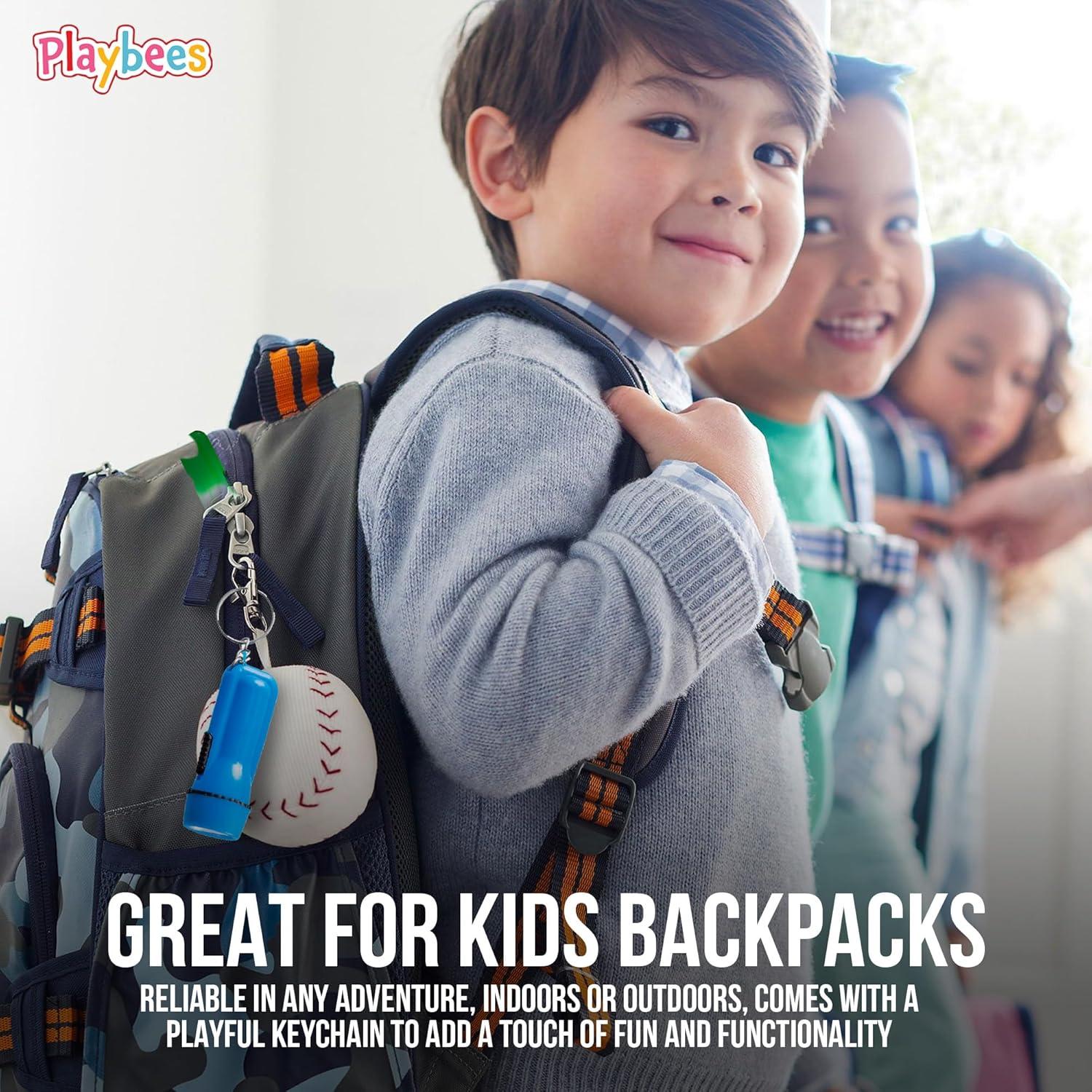 Mini Linternas LED de Llaveros Playbees - Paquete de 24 Colores