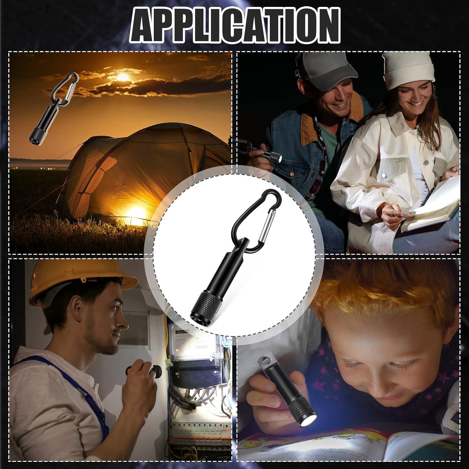 Paquete de 49 Mini Linternas LED Cunno para Camping y Senderismo