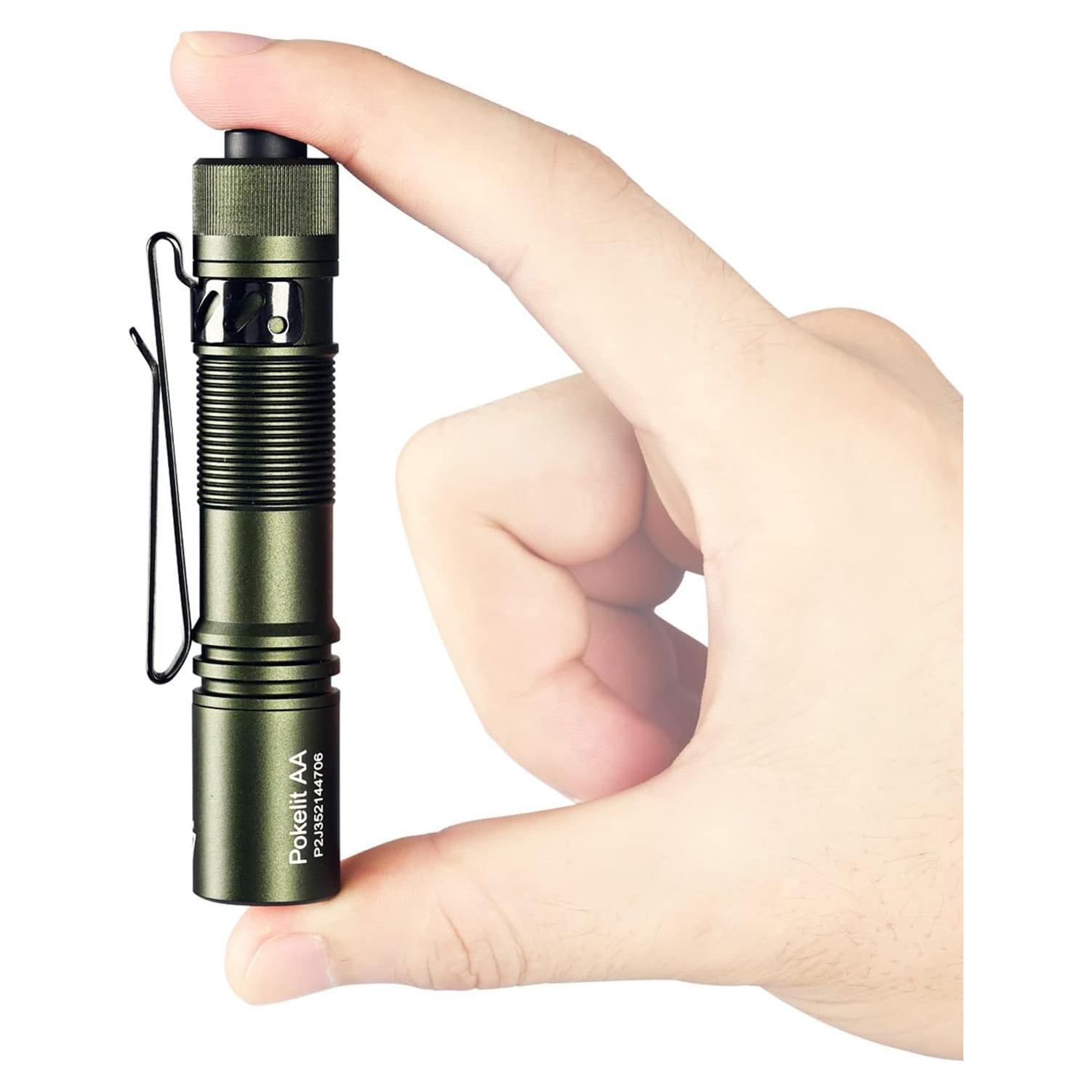 Linterna EDC ACEBEAM Pokelit AA Recargable 550 Lúmenes Verde