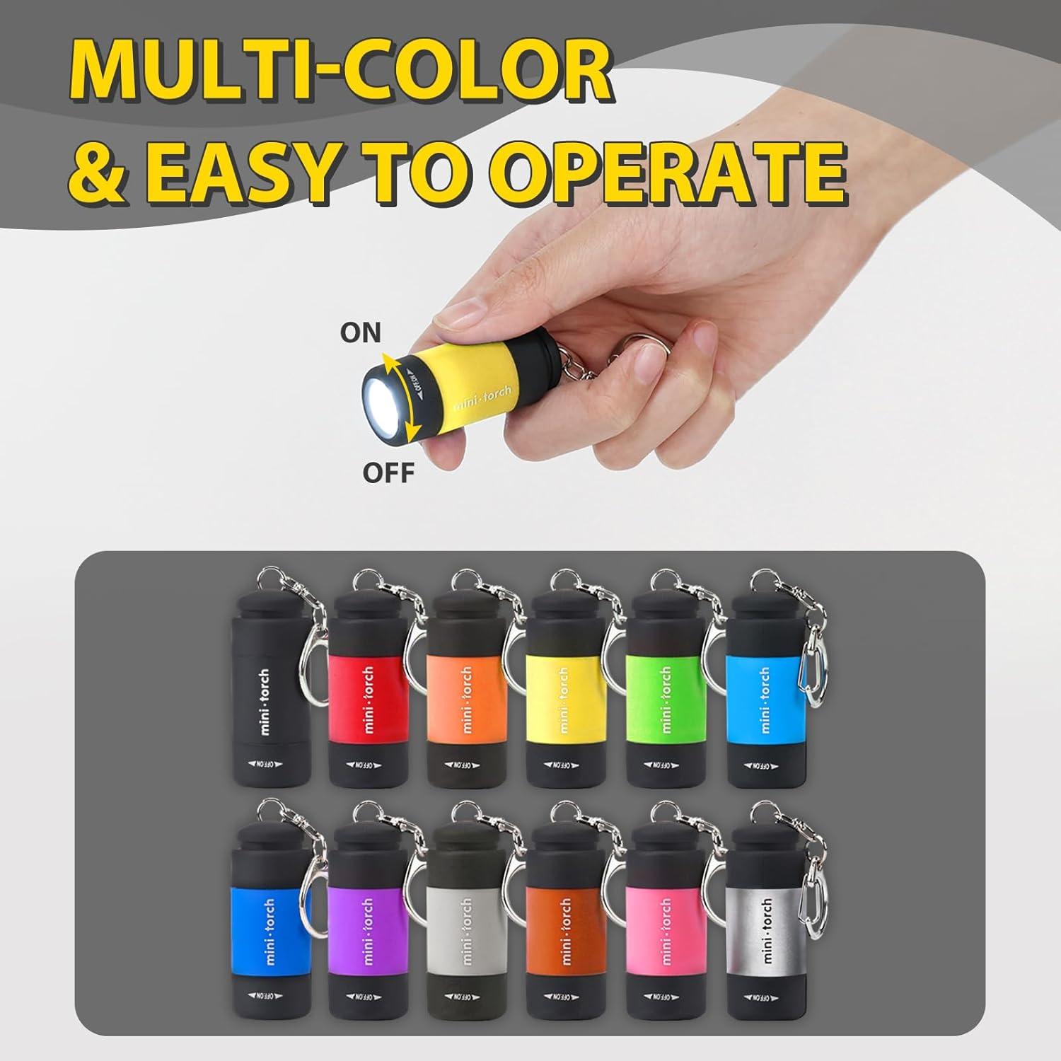 Paquete de 3 Linternas de Llave CASTNOO LED Recargables USB