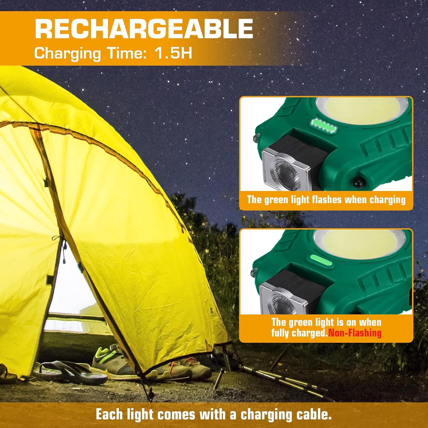 Linterna Recargable Mini EverBrite Verde con Sensor y 6 Modos