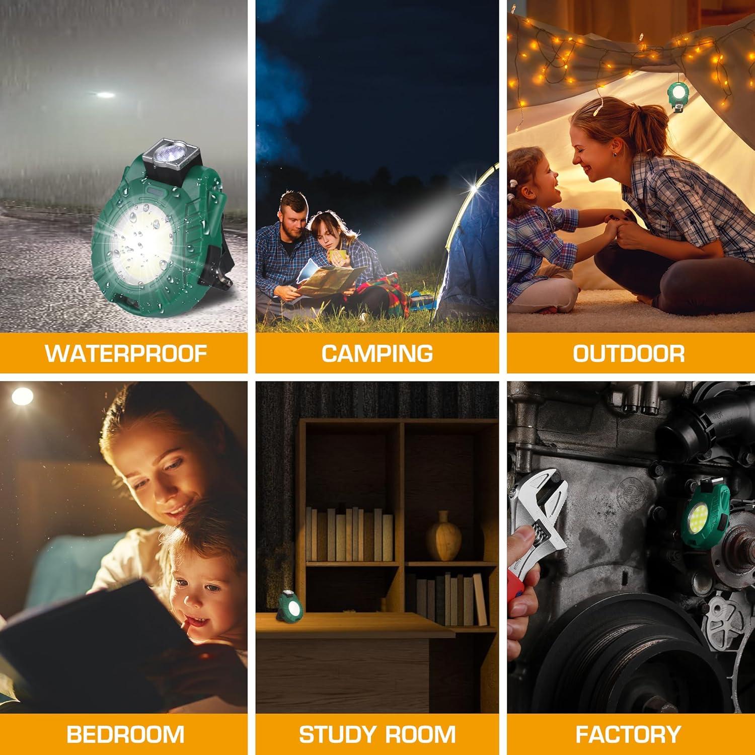 Linterna Recargable Mini EverBrite Verde con Sensor y 6 Modos