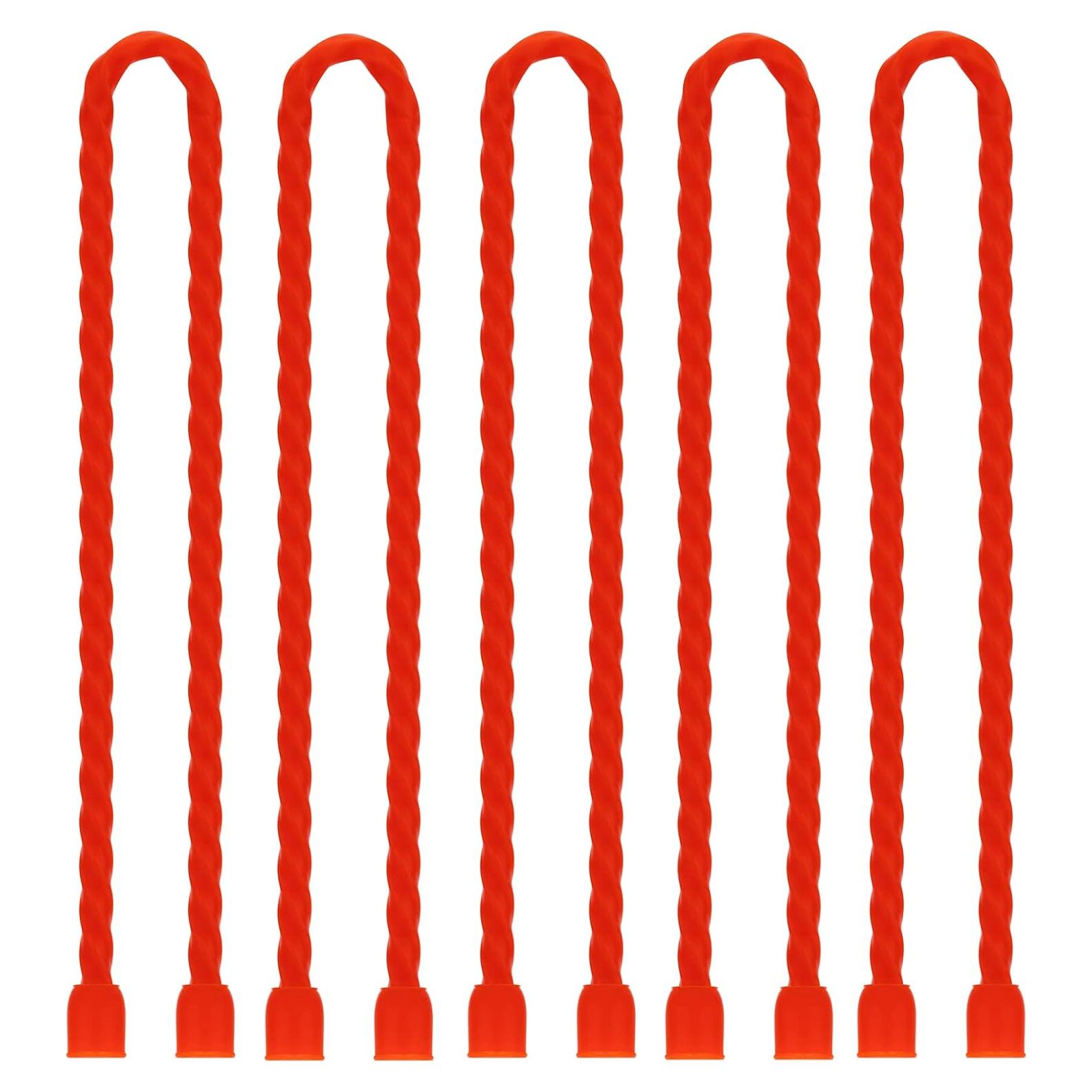 Ataduras de Cable Silicona GESIPOR 24" 5 Piezas Rojo 6.5mm