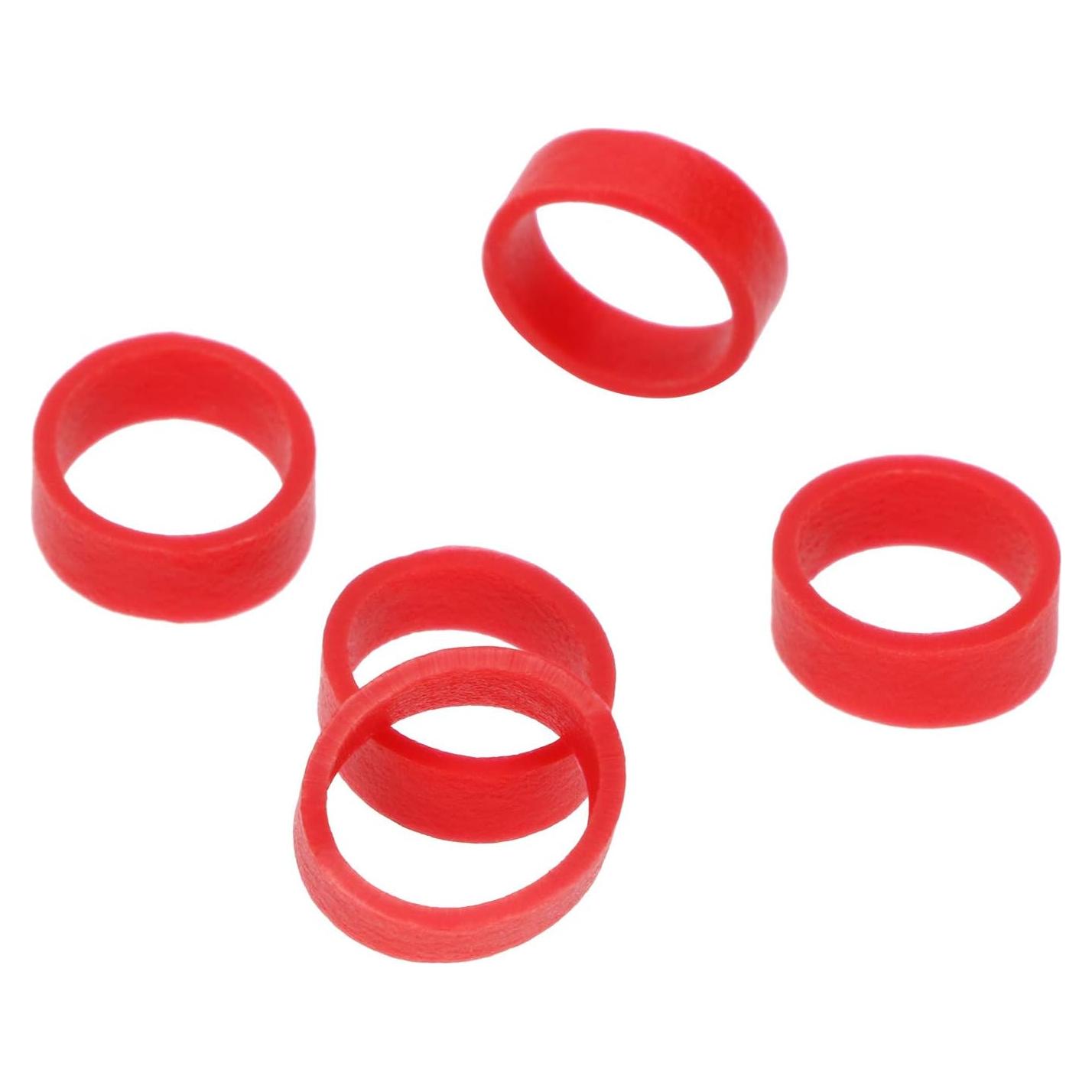 Correas de Silicona Rojas ONLYKXY 250 Piezas Reutilizables