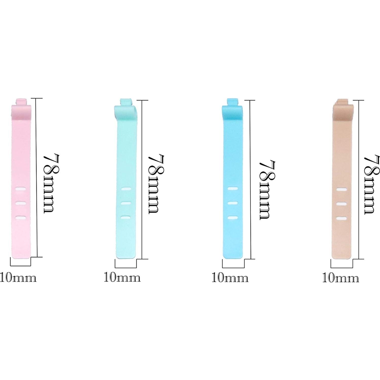 30 Sujetadores de Cable de Silicona FGen Multicolor 3-5 Agujeros