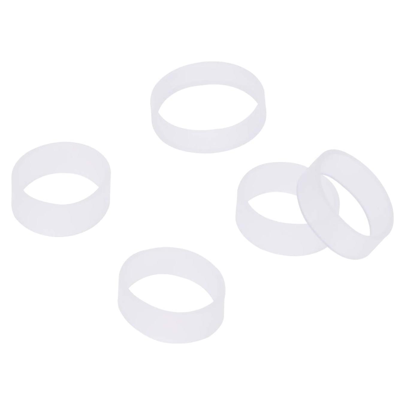 Correas de Silicona Transparentes ONLYKXY 100 Piezas 10mm ID