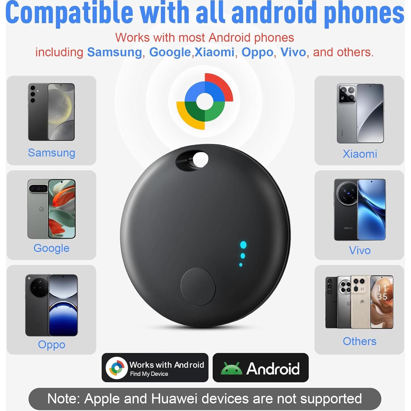 Rastreador Bluetooth para Android Fortunepro - 2 Pcs, 100m