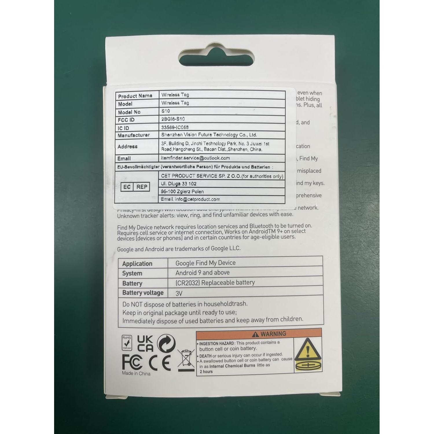 Etiquetas de Rastreo GPS Bluetooth Android Bestray HB15 - Paquete de 4