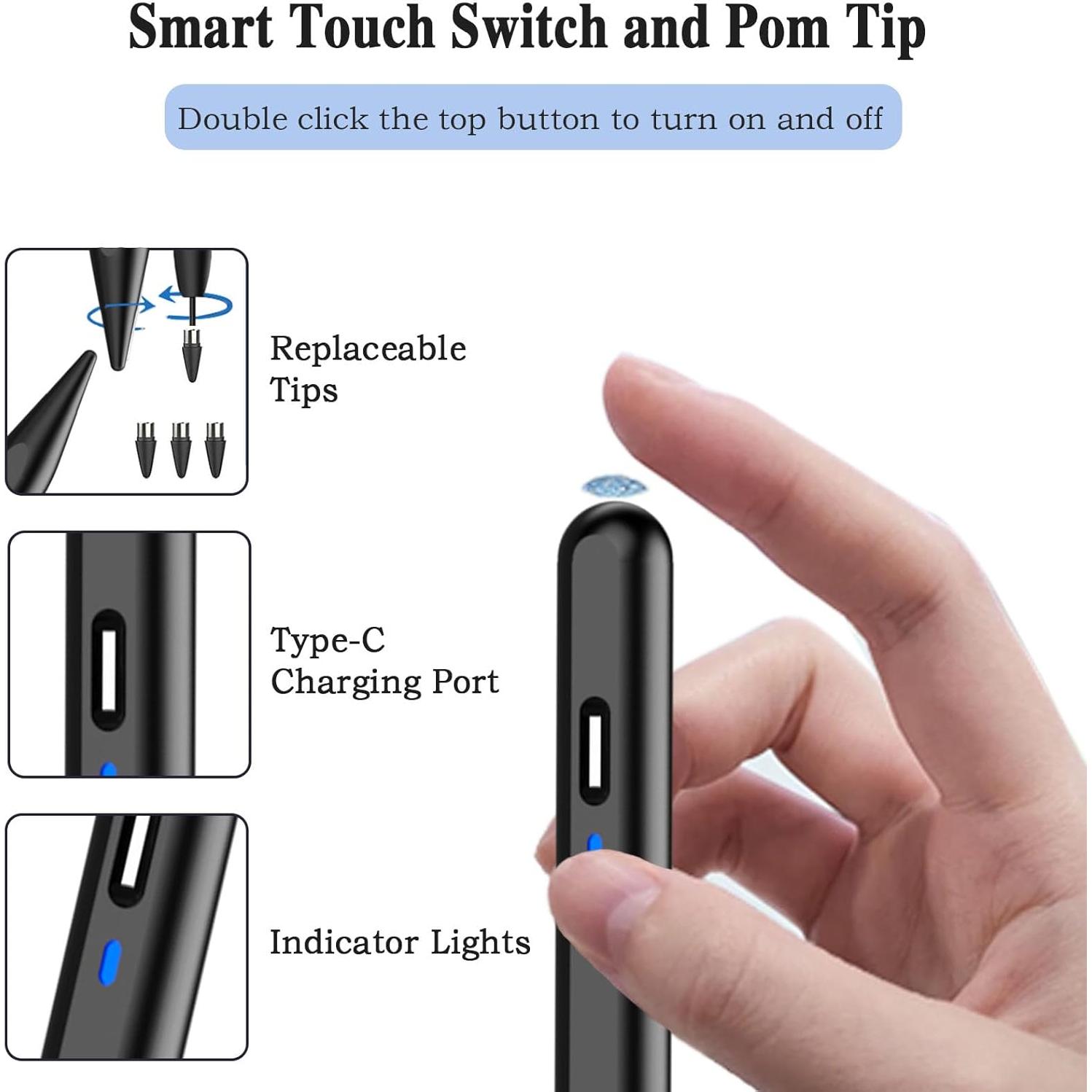 Lápiz Stylus Activo Luntak para Tabletas Android - Negro