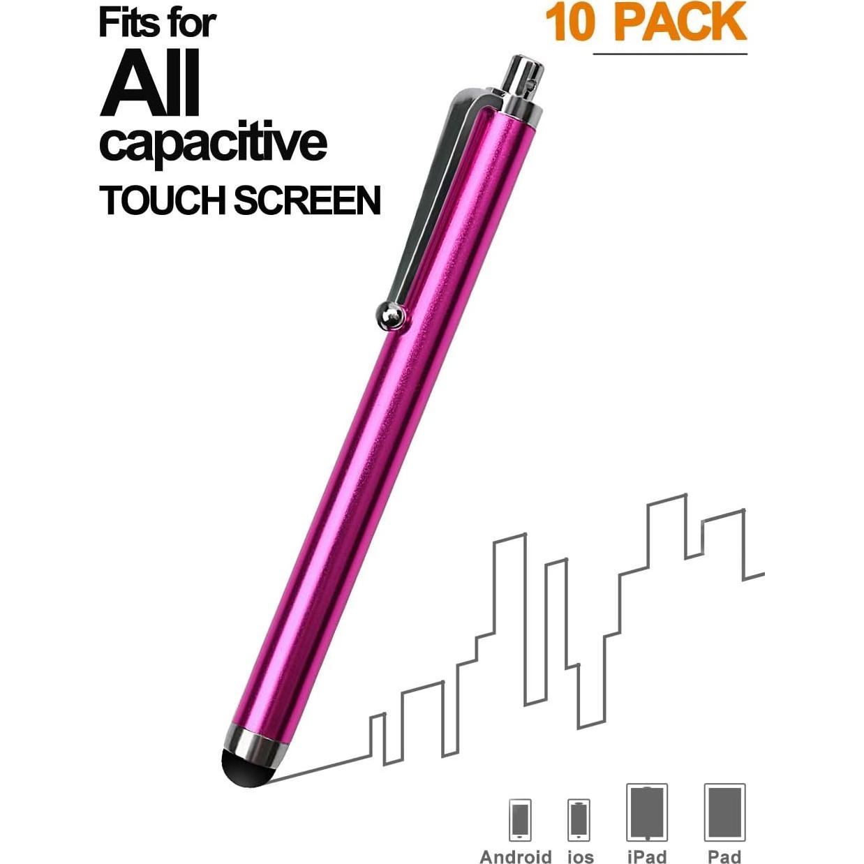 Bolígrafos Stylus LIBERRWAY Paquete de 10 para Pantallas Táctiles