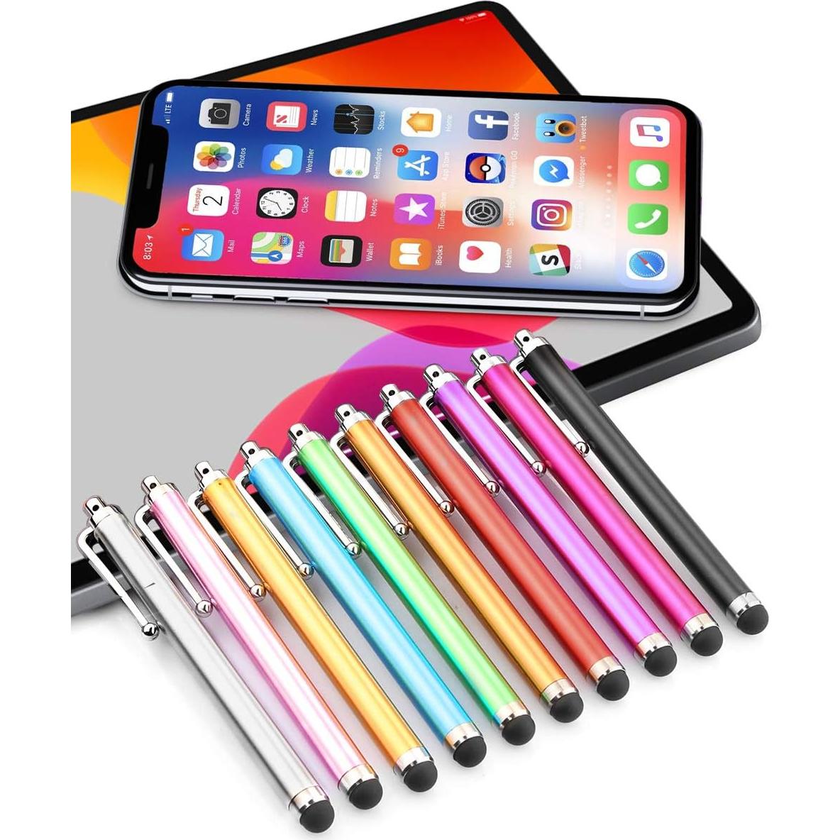 Bolígrafos Stylus LIBERRWAY Paquete de 10 para Pantallas Táctiles