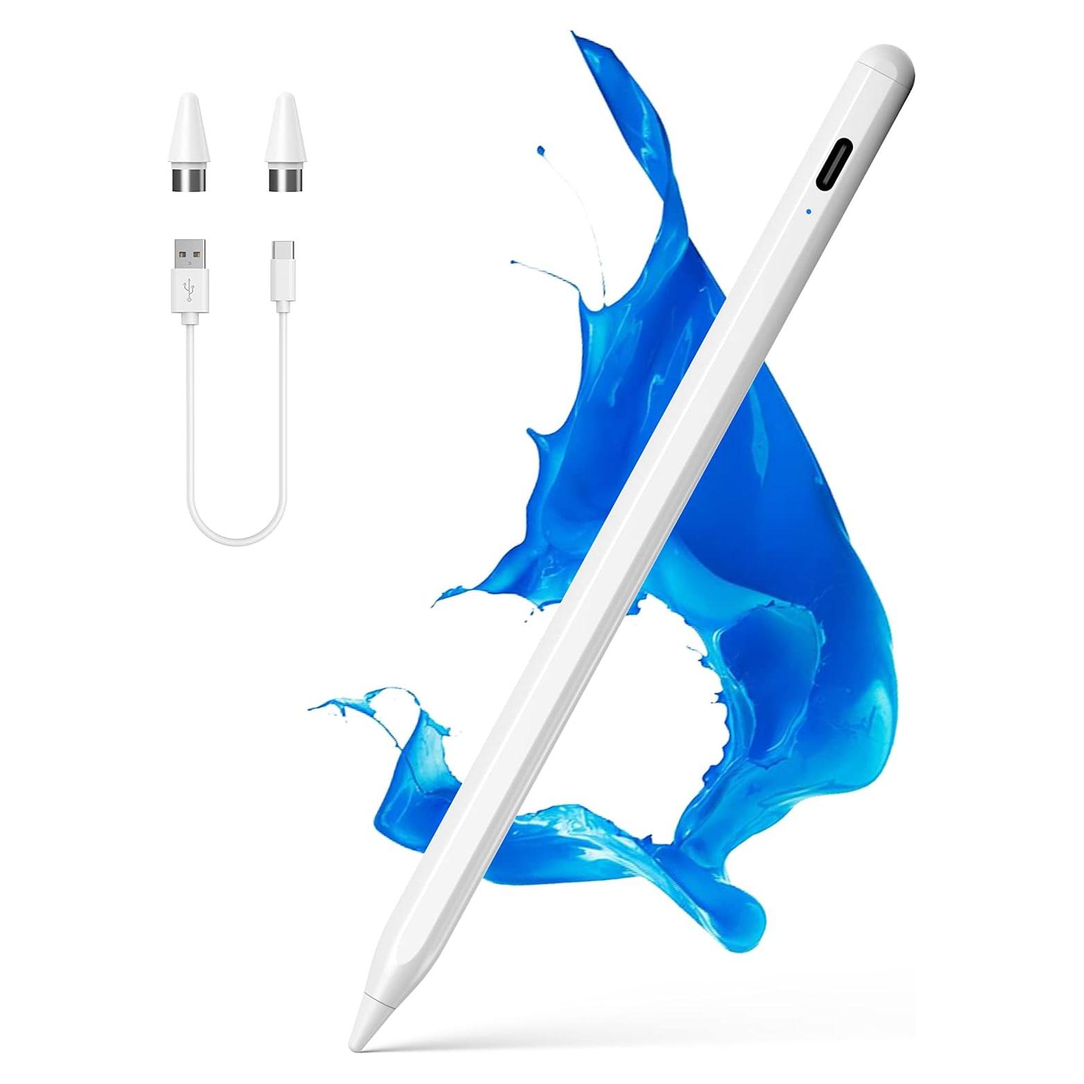 Lápiz Stylus Activo NTHJOYS Blanco para iPad y Android Punta Fina