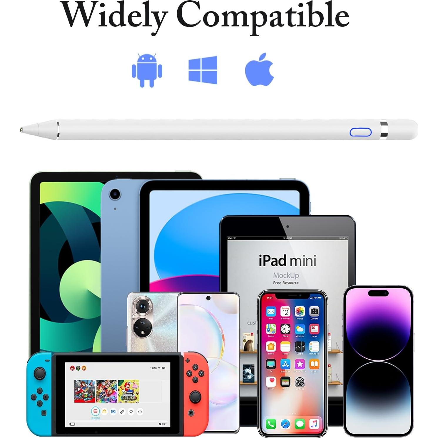 Lápiz Digital DOGAIN Stylus Recargable 1.5mm para iPad y Android