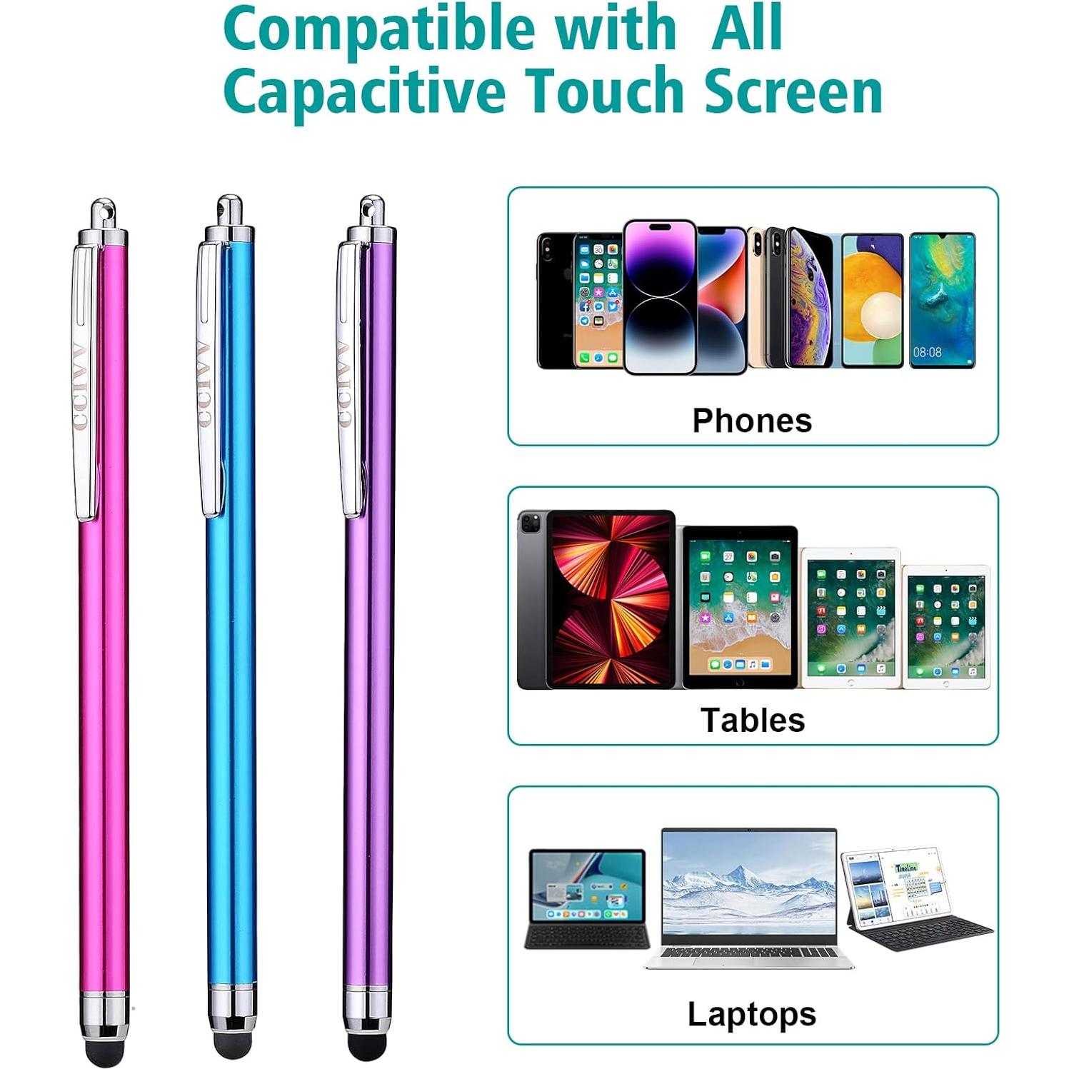Lápices ópticos 3 Pcs CCIVV para pantallas táctiles iPad iPhone