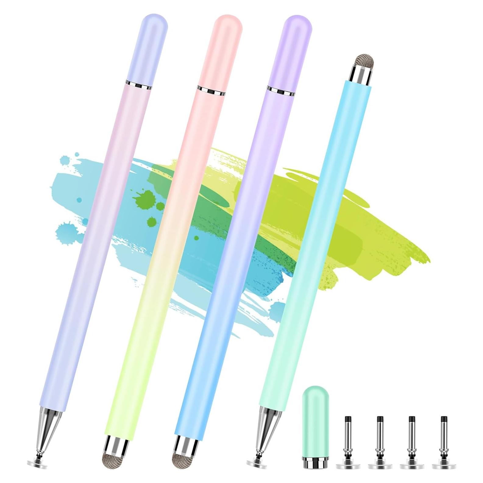 Lápices Stylus 2 en 1 CCIVV para Pantallas Táctiles - 4 Pcs