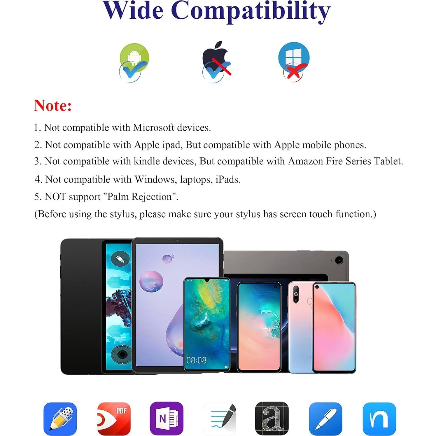 Lápiz Estilográfico CMARS para Android y iPhone - Negro