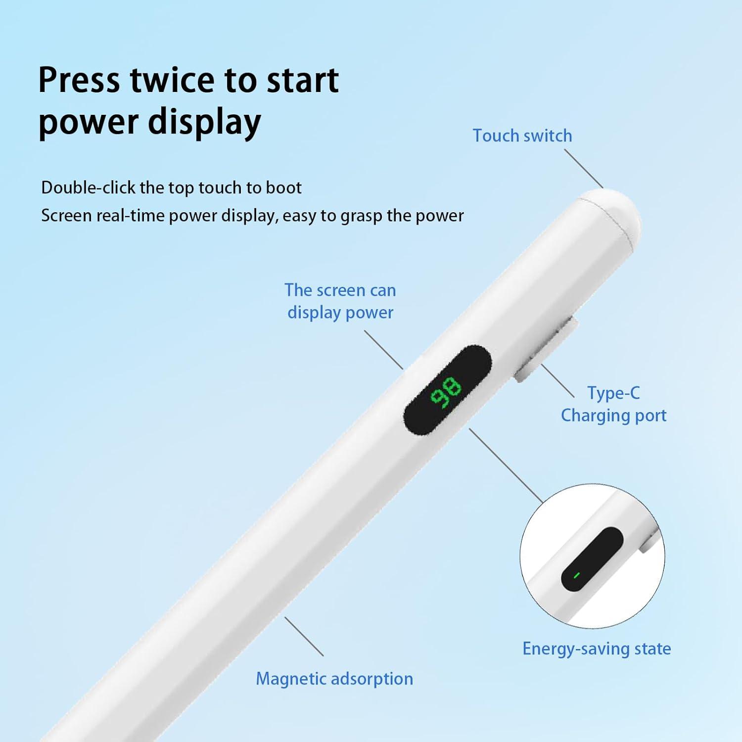 Bolígrafo Stylus Universal Activo K12 - Carga Rápida - Blanco