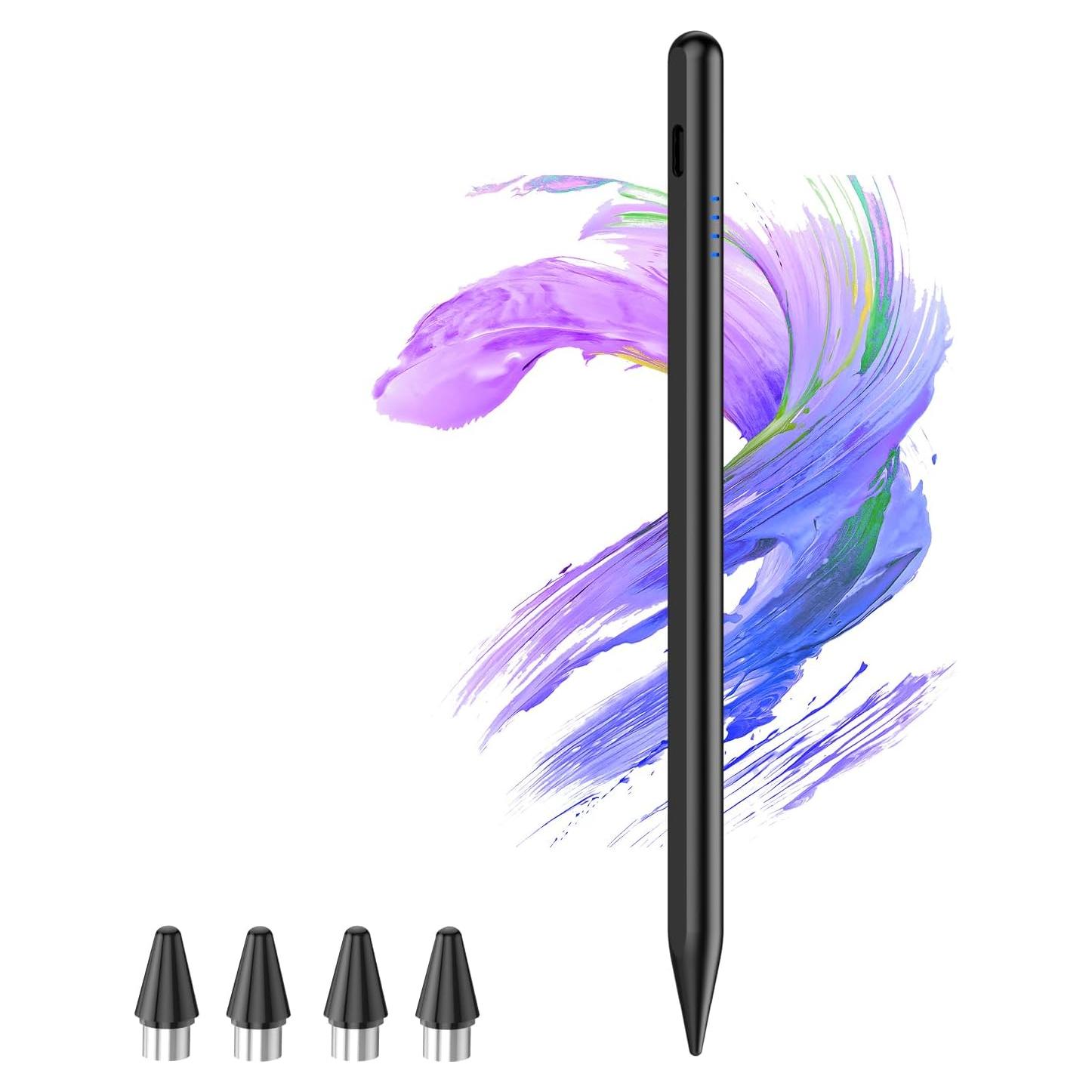 Lápiz Stylus Kenkor para Pantallas Táctiles - Negro, 4 Puntas