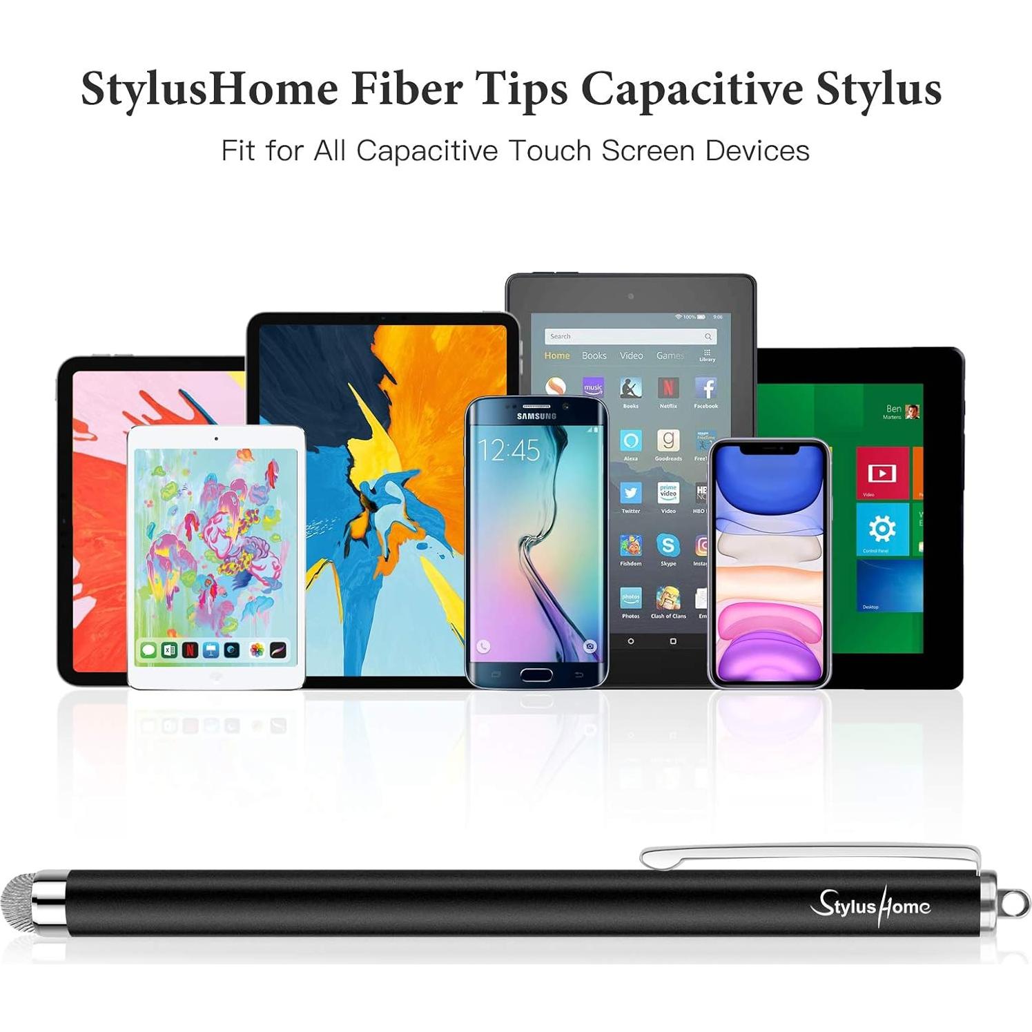 StylusHome Stylus Capacitivo Universal 6 Pcs con Puntas Reemplazables