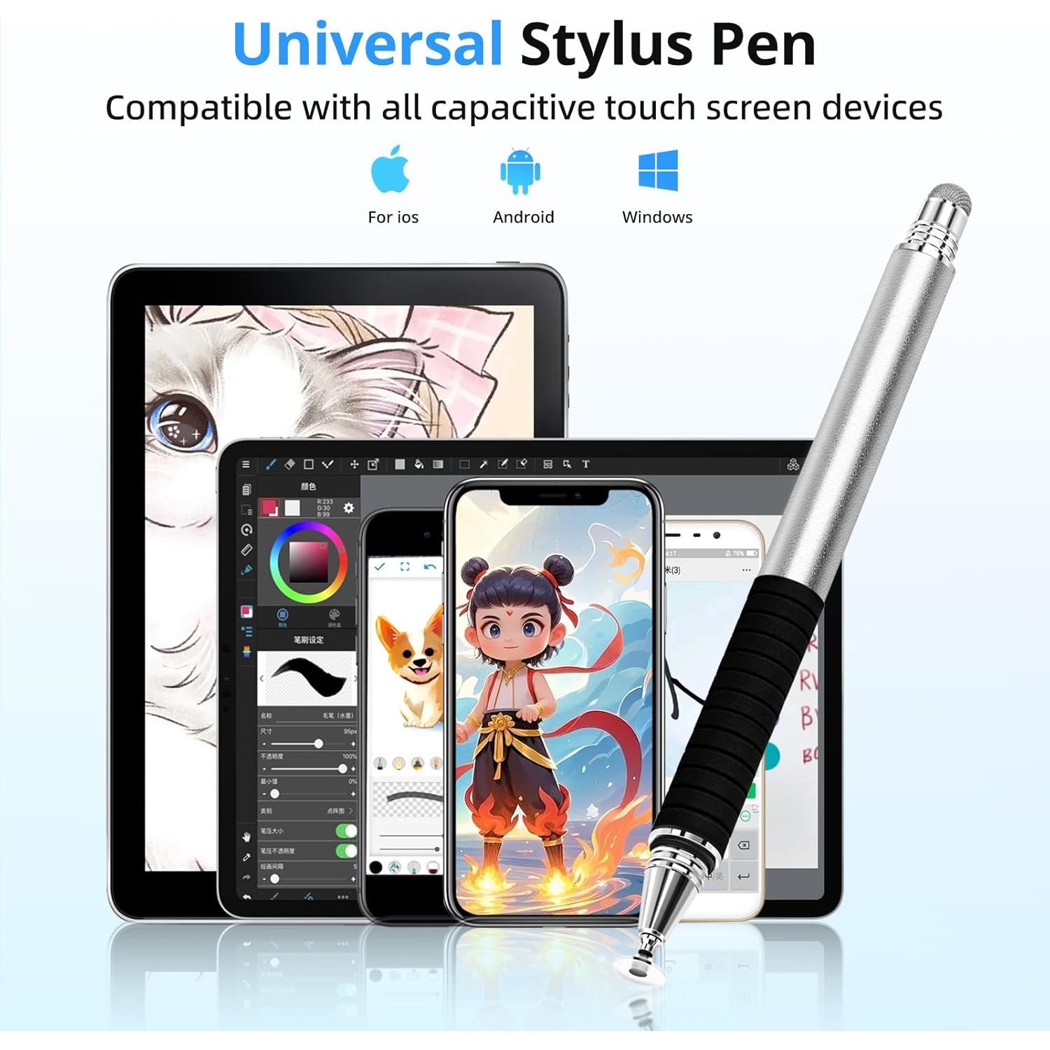 Bolígrafo Estilográfico GUUGEI 2 en 1 Capacitivo 4Pack