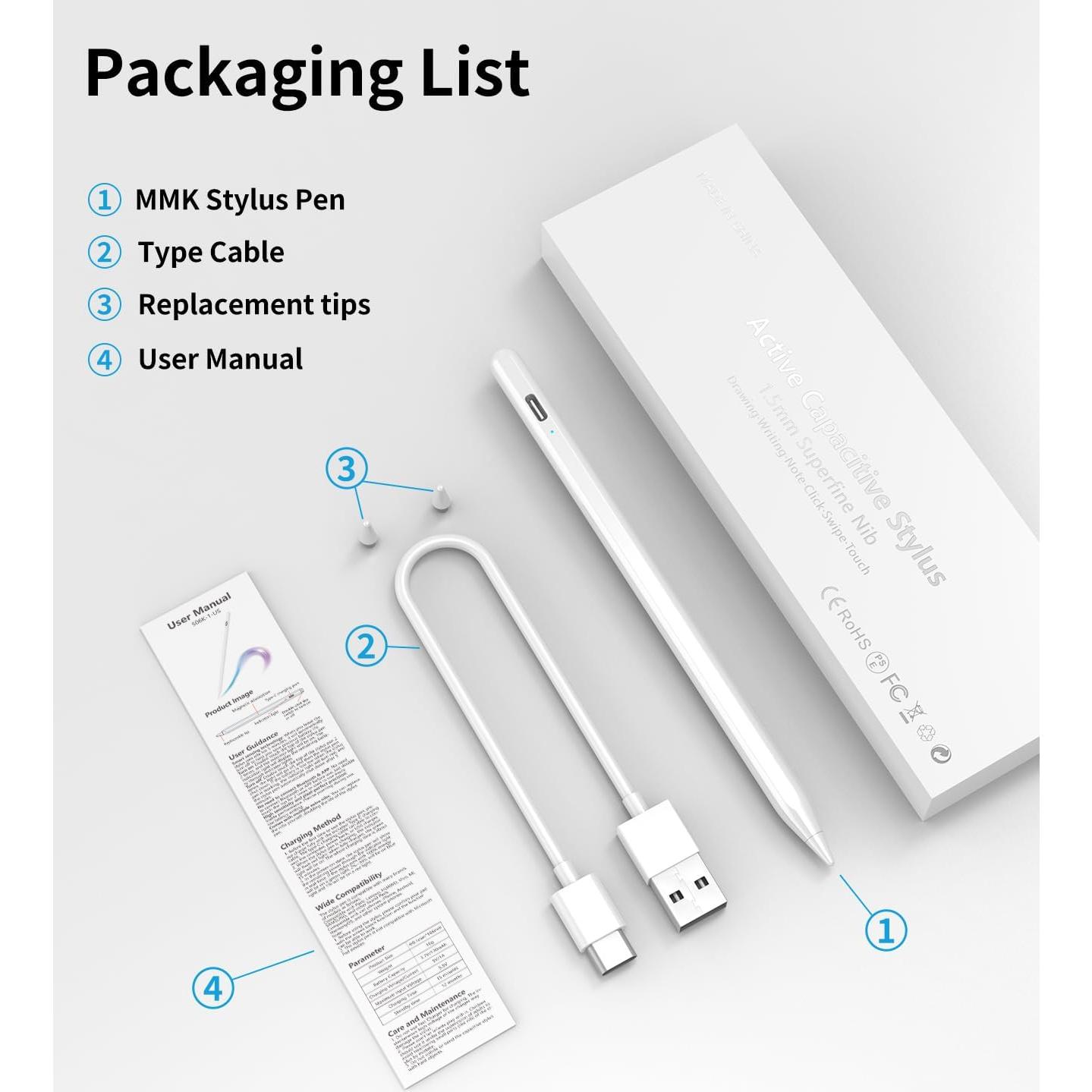 Lápiz Stylus Universal MMK para Tablets y Teléfonos Android e iPhone