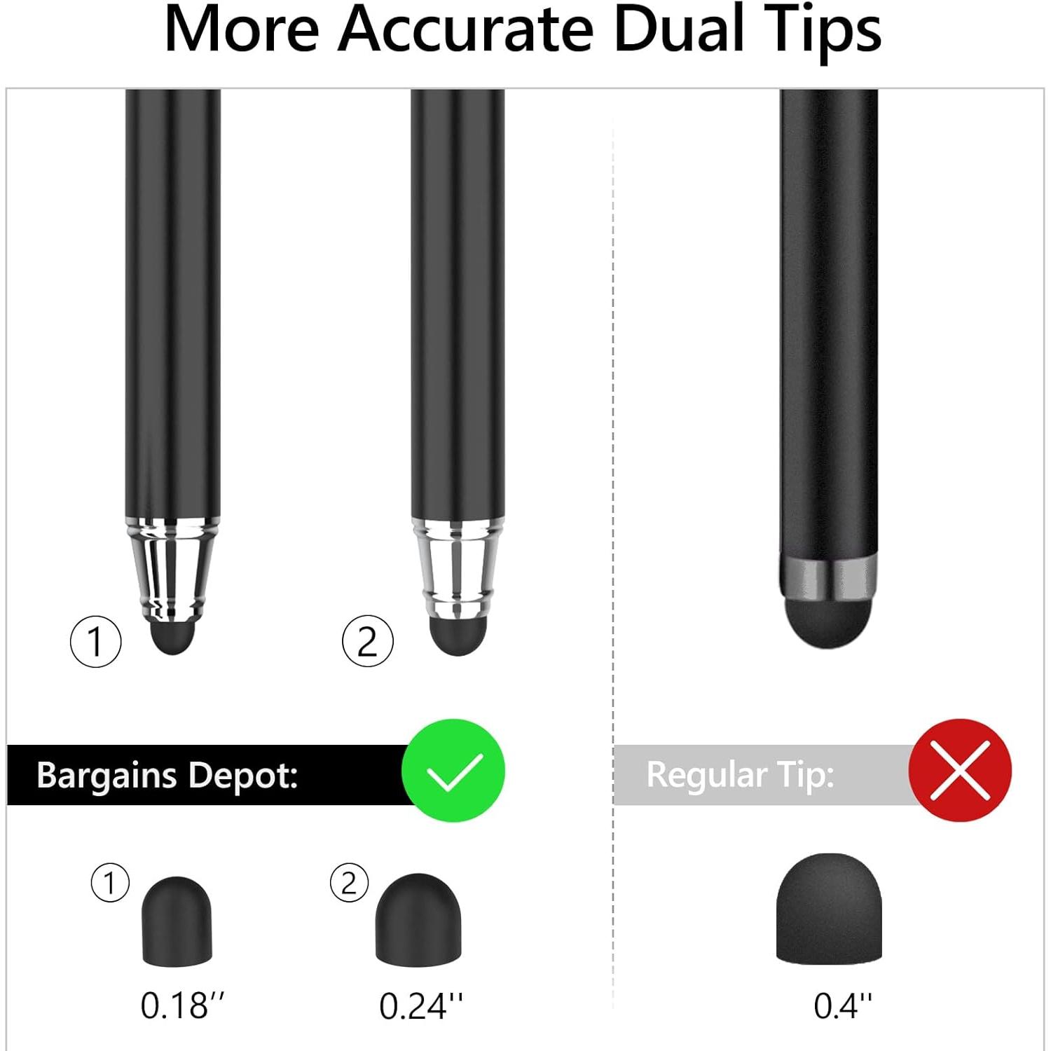 Estilógrafo Capacitivo 2-en-1 Bargains Depot con 20 Puntas Reemplazables