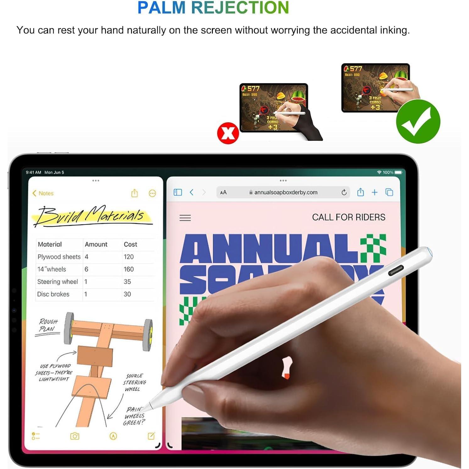 Lápiz HATOKU 2da Generación Carga Inalámbrica para iPad