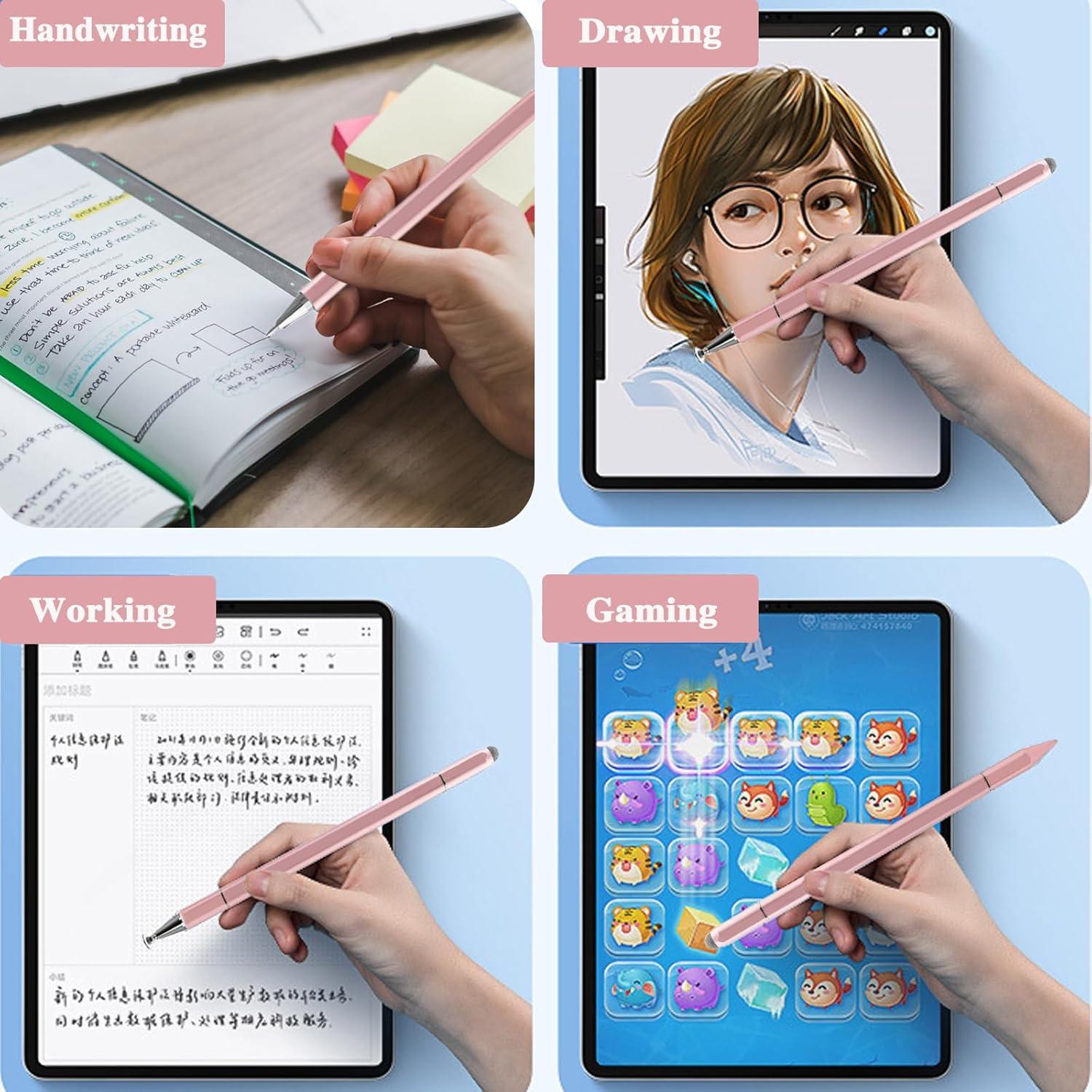 Bolígrafo Estilizador 3 en 1 Luntak Rosa para Pantallas Táctiles