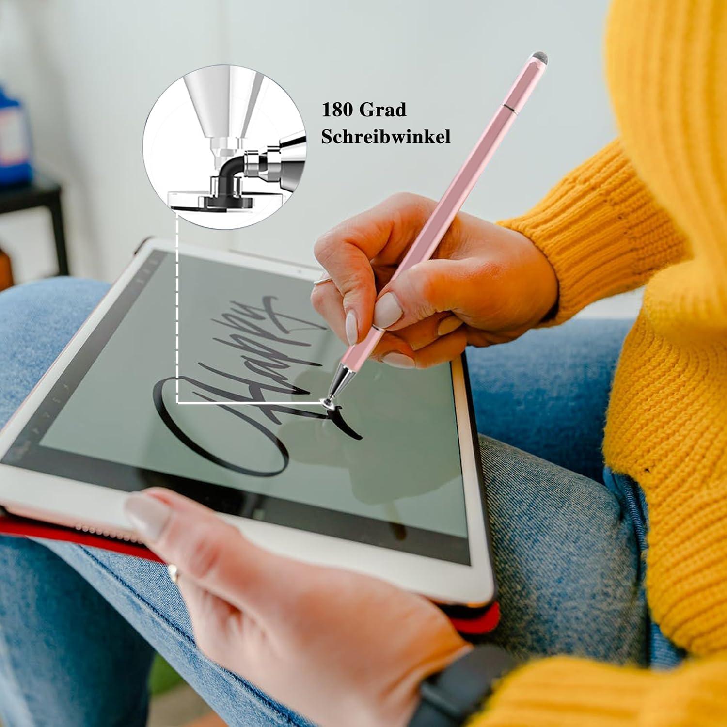 Bolígrafo Estilizador 3 en 1 Luntak Rosa para Pantallas Táctiles