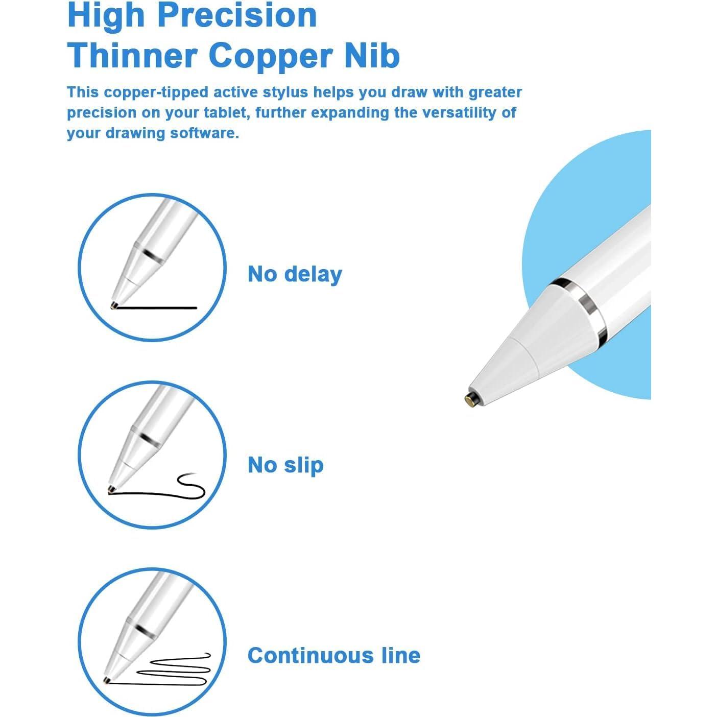 Bolígrafo Stylus DOGAIN para Pantalla Táctil 1.5mm Blanco