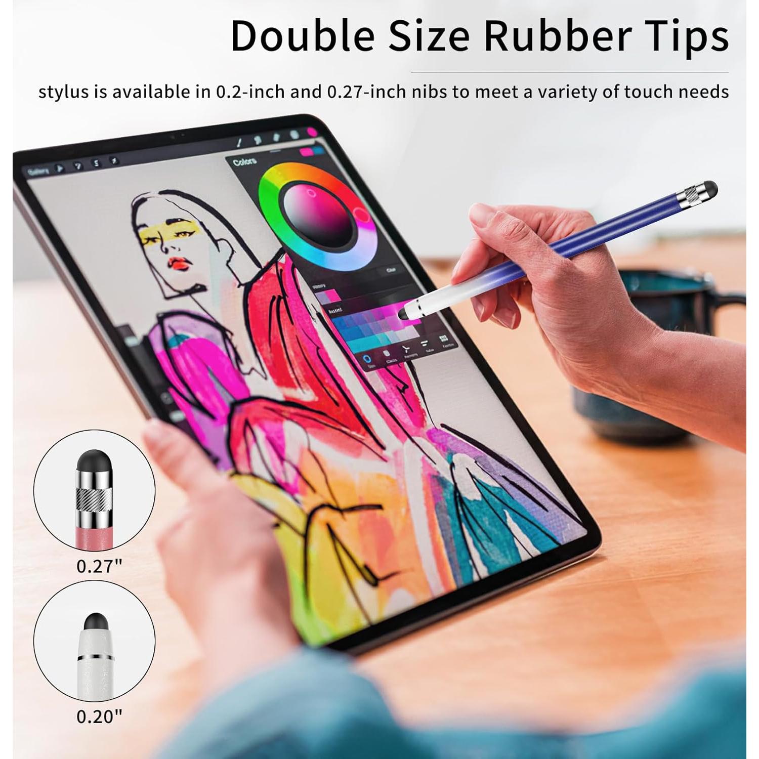 Paquete de 5 lápices stylus Wetpuorek para pantallas táctiles