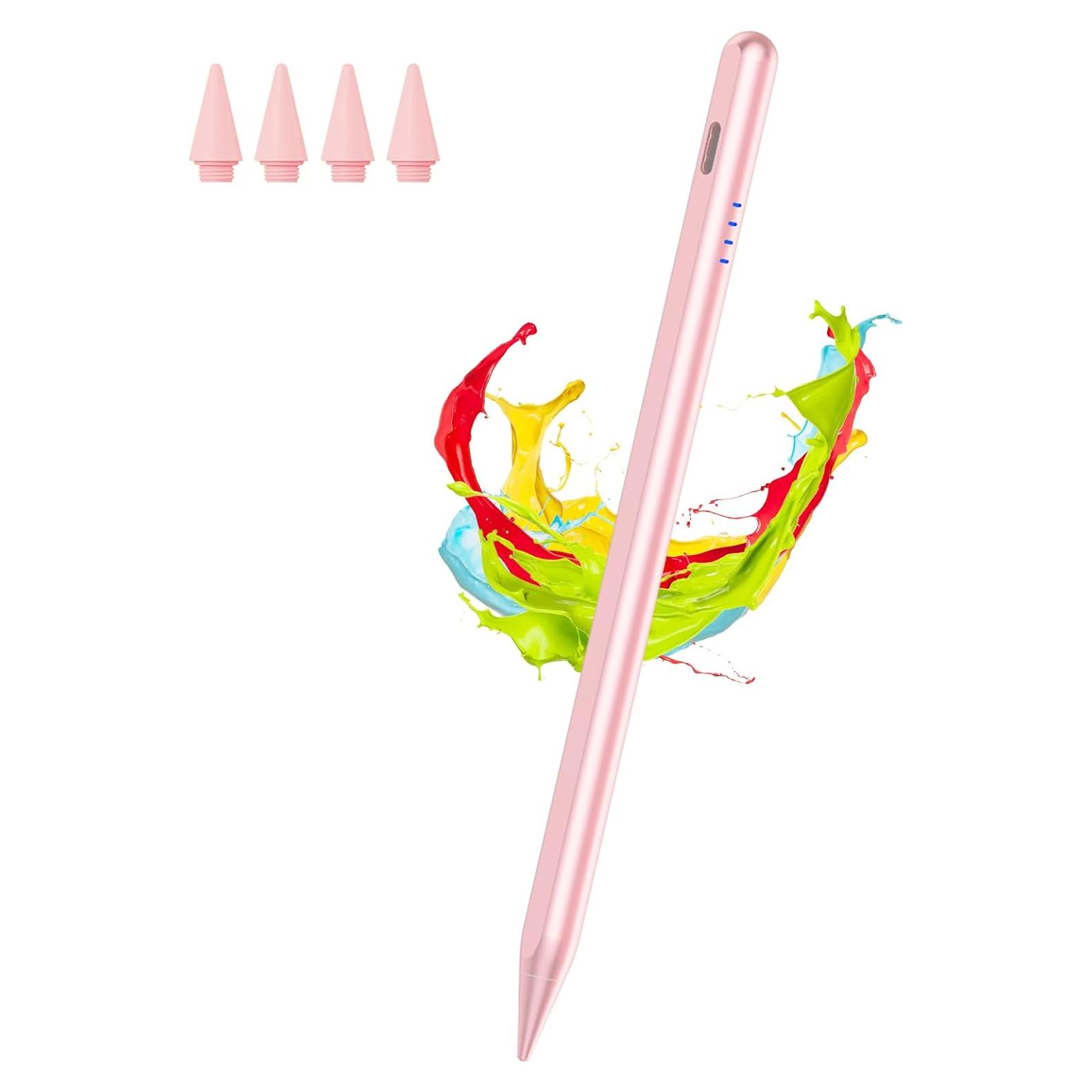 Lápiz Stylus Kenkor Rosa para iPad 2018-2025 con Rechazo de Palma